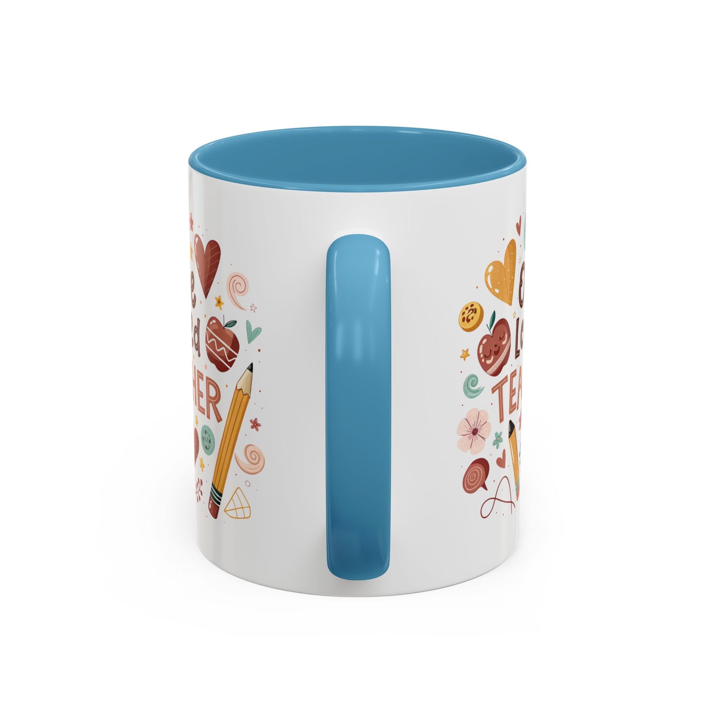 Teacher Appreciation Coffee Mug, Cute Gift for Educators, One Loved Teacher, Ideal for Birthdays and Holidays, Fun and Colorful
