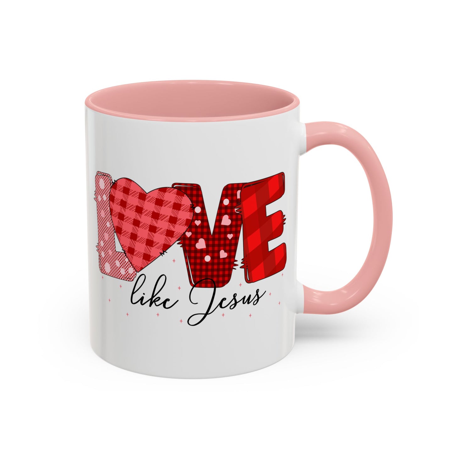 Love Like Jesus Accent Coffee Mug - Perfect Gift for Coffee Lovers, Inspirational Mug for Holidays, Home Décor, Christian Gifts, Home