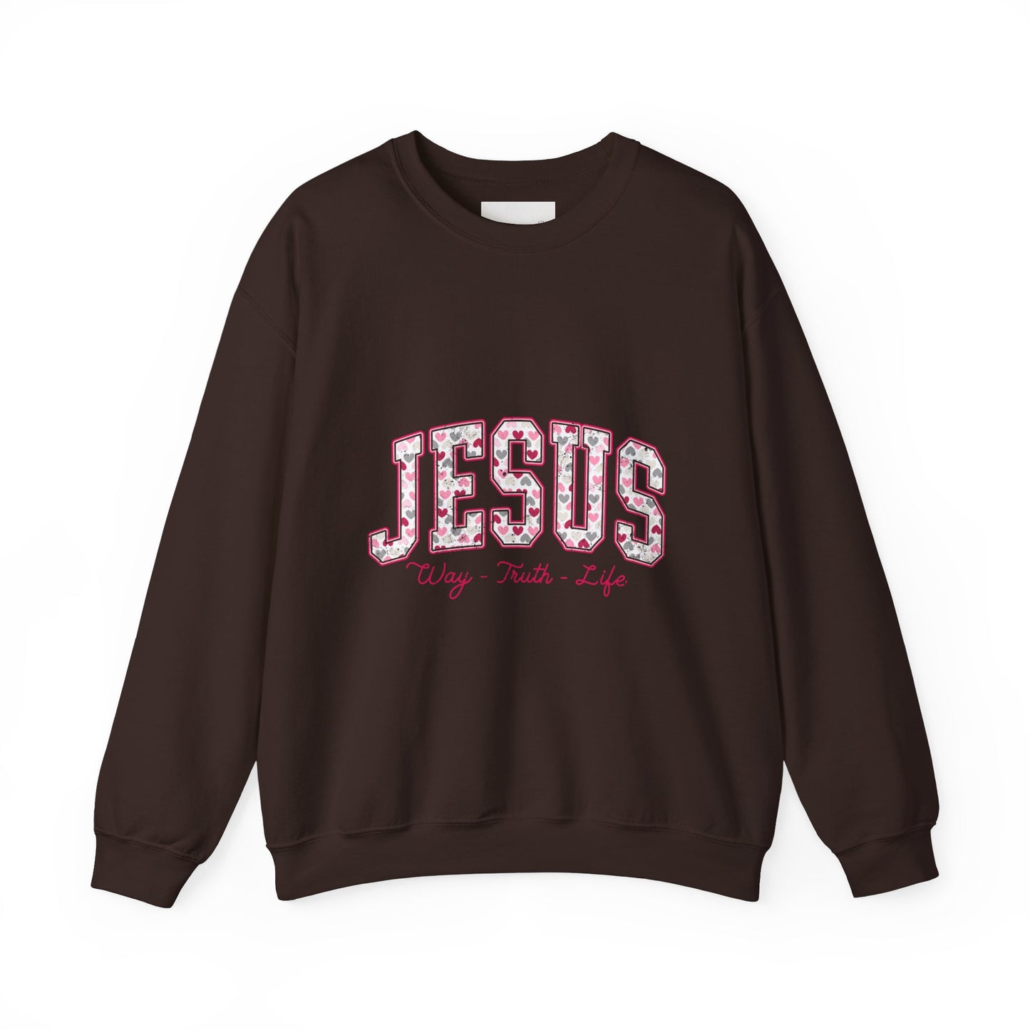 Inspirational Jesus Crewneck Sweatshirt - Faith-Based Apparel, Christian Gift, Cozy Style, Casual Wear, Spiritual Vibe