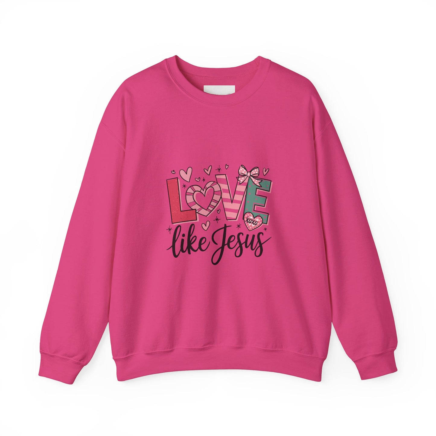 Love Like Jesus Sweatshirt, Cozy Unisex Crewneck, Christian Gift, Inspirational Apparel, Faith-Based Fashion, Spring & Winter Wear