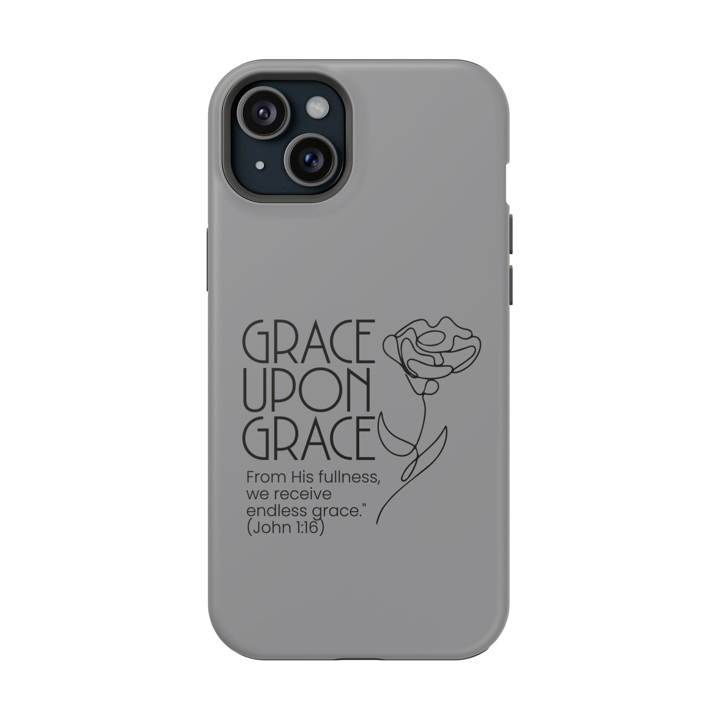 Inspirational Magnetic Phone Case - 'Grace Upon Grace' Design