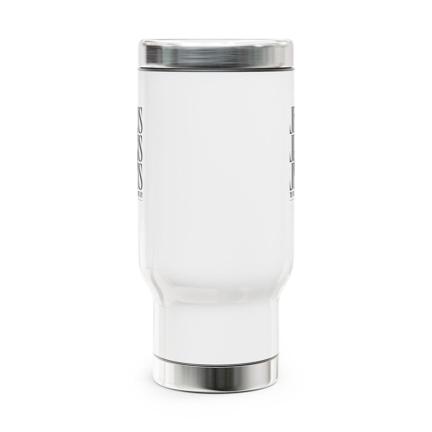 Inspirational Stainless Steel Travel Mug – "Jesus: The Way, The Truth, The Life" - Perfect for Everyday Motivation and Faith Sharing