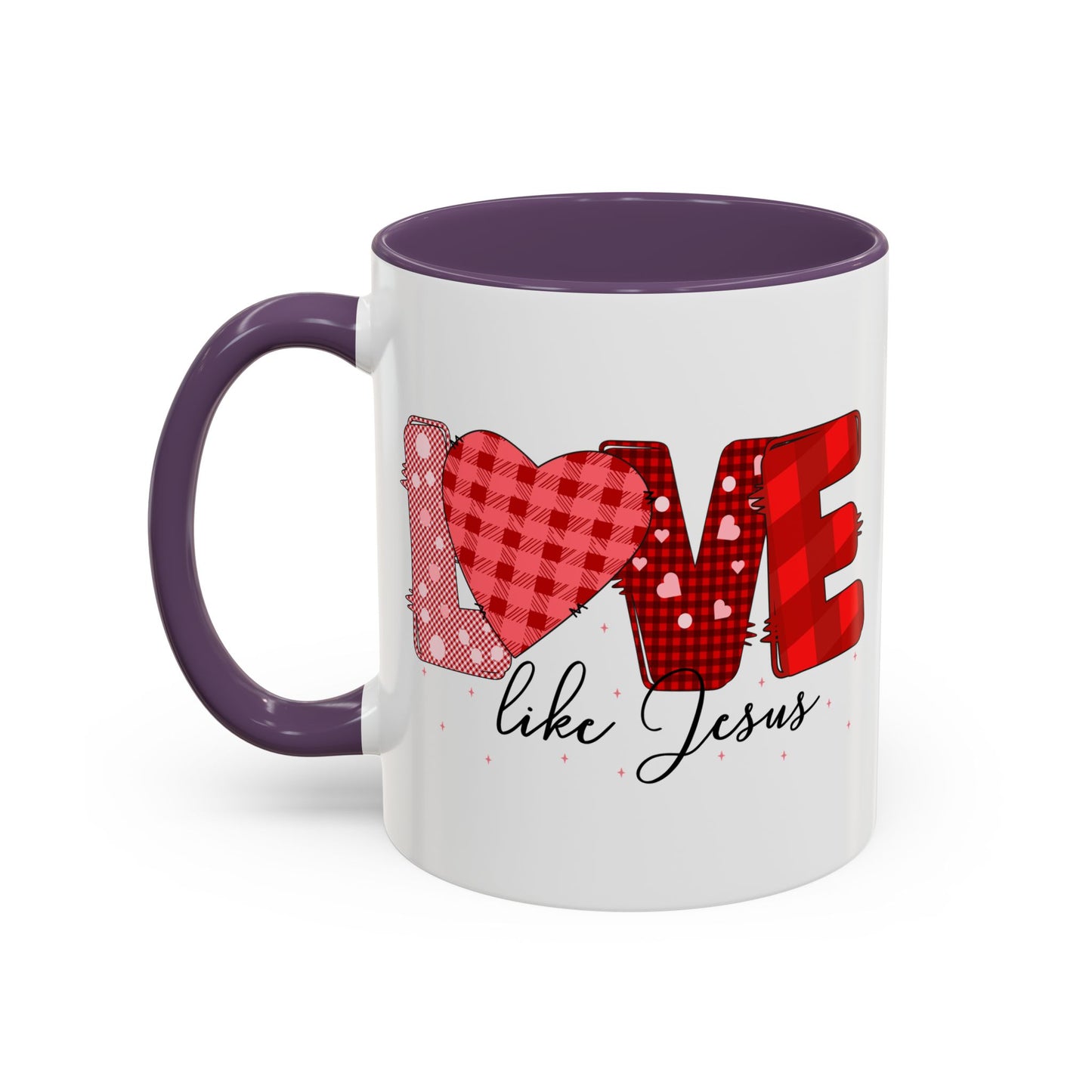 Love Like Jesus Accent Coffee Mug - Perfect Gift for Coffee Lovers, Inspirational Mug for Holidays, Home Décor, Christian Gifts, Home