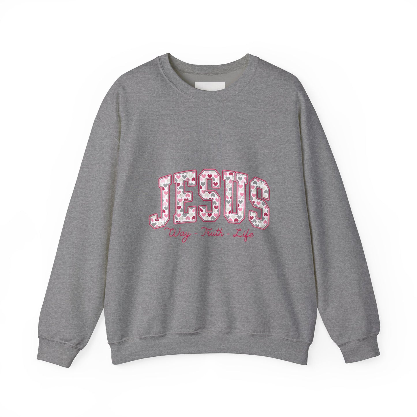 Inspirational Jesus Crewneck Sweatshirt - Faith-Based Apparel, Christian Gift, Cozy Style, Casual Wear, Spiritual Vibe
