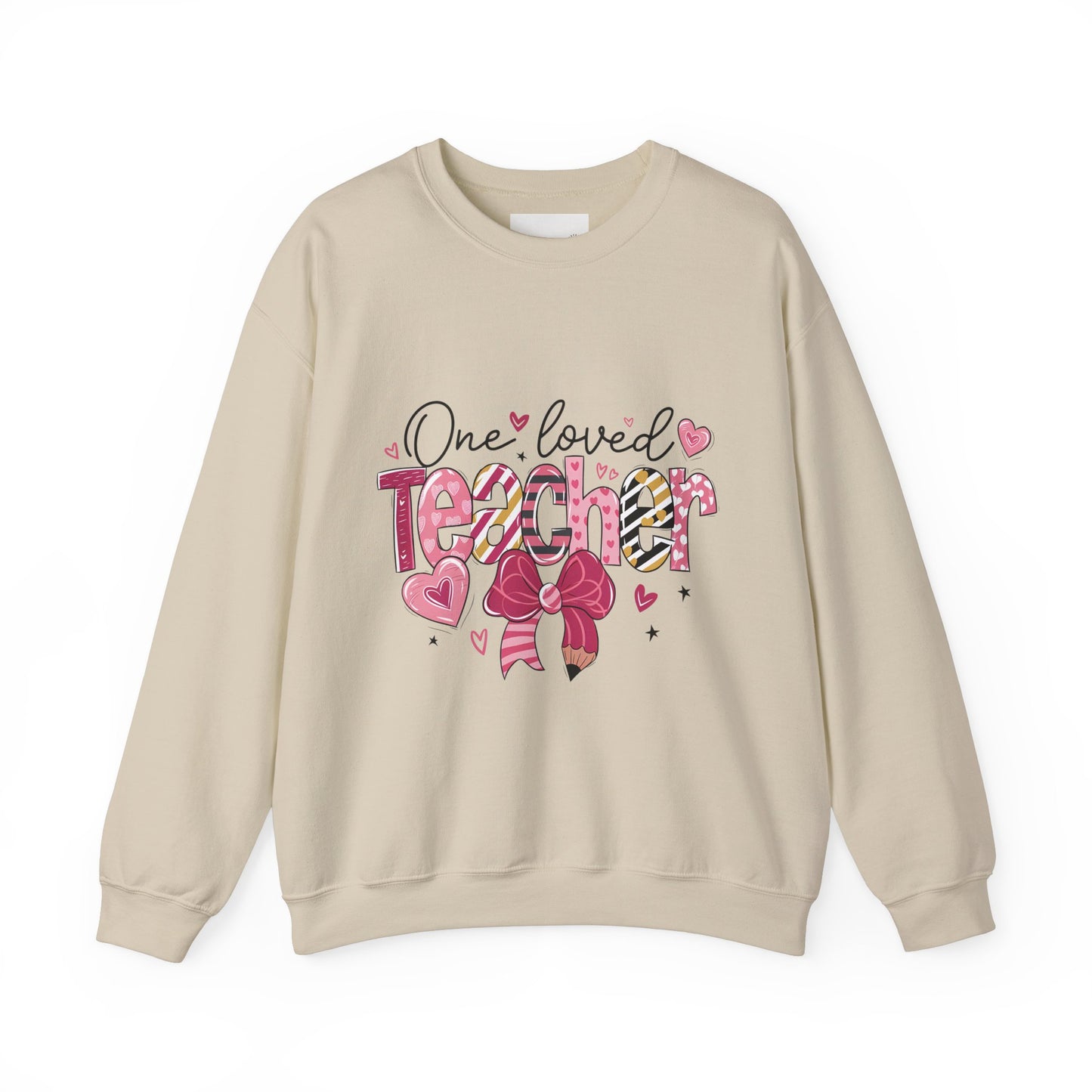One Loved Teacher Sweatshirt, Gift for Teacher, Educational Apparel, Teacher Appreciation, Classroom Style, Unisex Crewneck