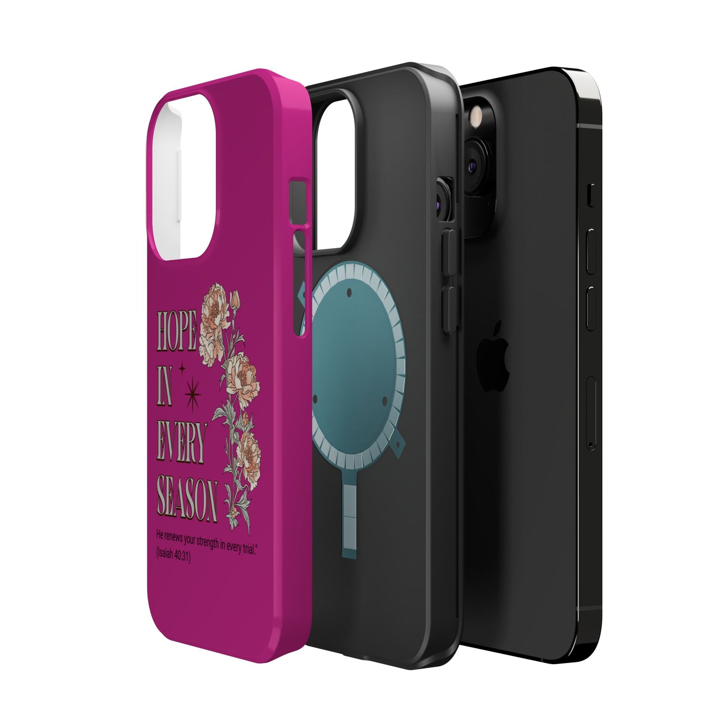 Inspirational Floral Magnetic Tough Case - "Hope in Every Season"