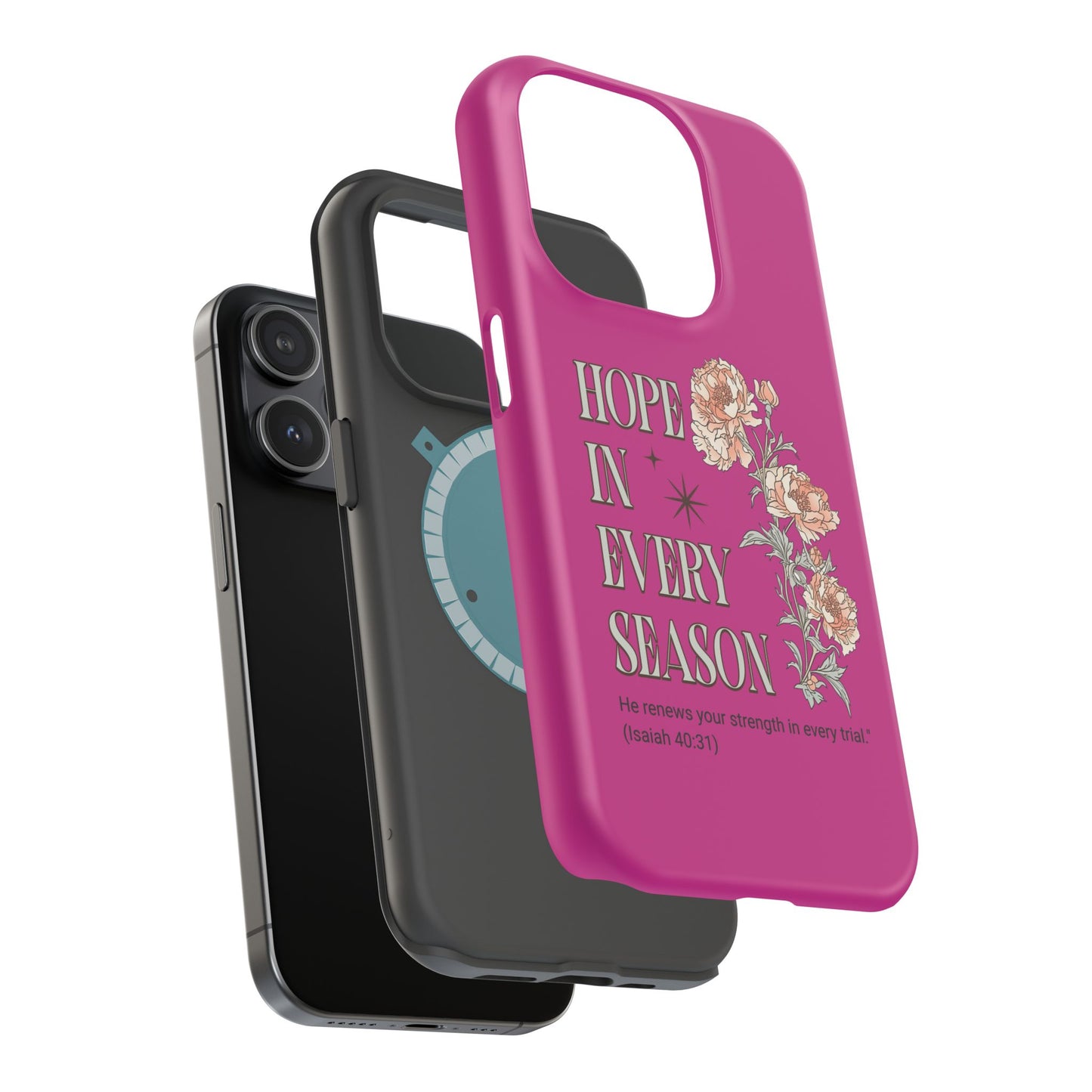 Inspirational Floral Magnetic Tough Case - "Hope in Every Season"