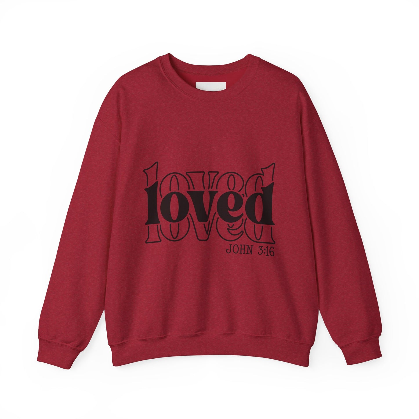Loved Crewneck Sweatshirt | Cozy Christian Apparel, Perfect for Faith Events, Gift for Her, Church Outfits, Inspirational Fashion