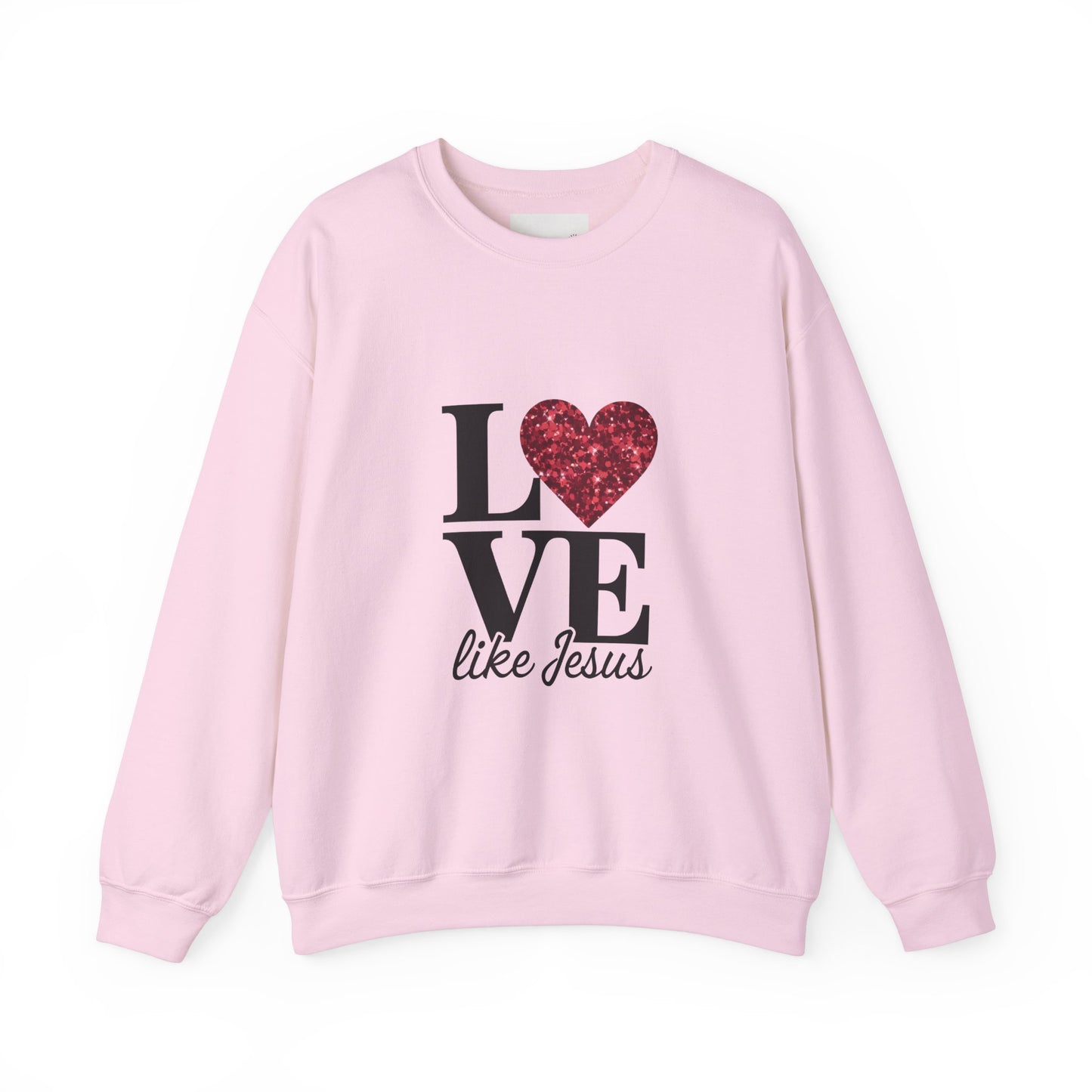 Love Like Jesus Crewneck Sweatshirt, Cozy Christian Apparel, Faith-Based Gift, Religious Fashion, Unisex Sweatshirt
