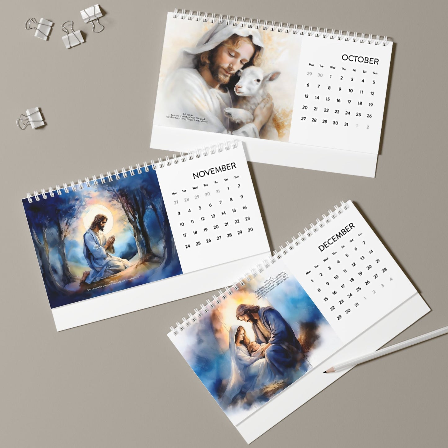 Desk Calendar (2025 grid)