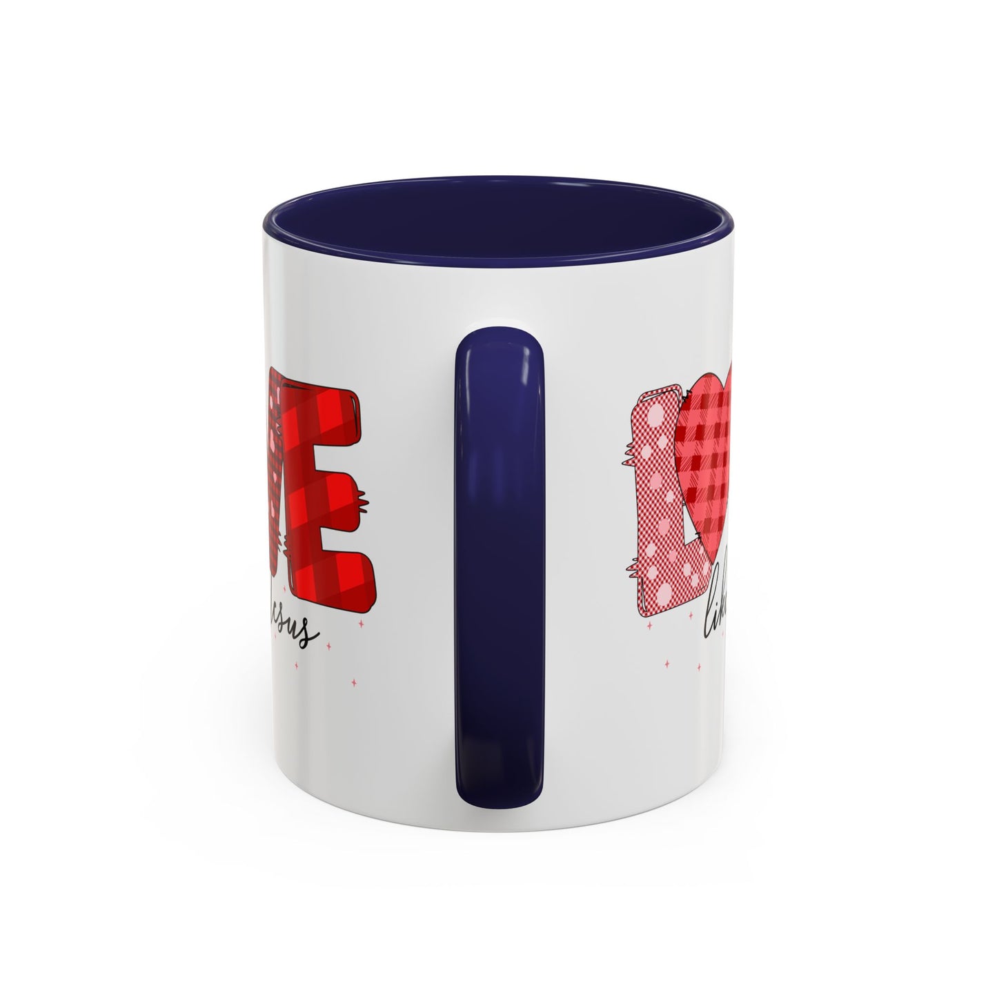 Love Like Jesus Accent Coffee Mug - Perfect Gift for Coffee Lovers, Inspirational Mug for Holidays, Home Décor, Christian Gifts, Home