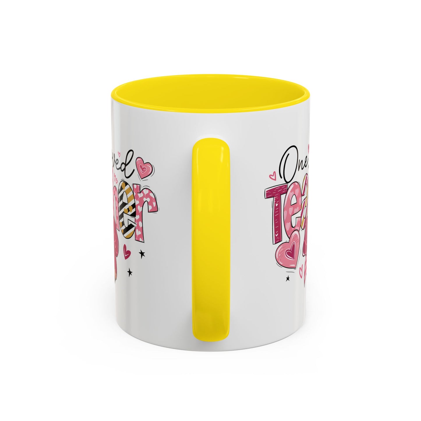 Cute Teacher Coffee Mug - One Loved Teacher Gift, Teacher Appreciation, Back to School, Inspirational Mug, Classroom Decor