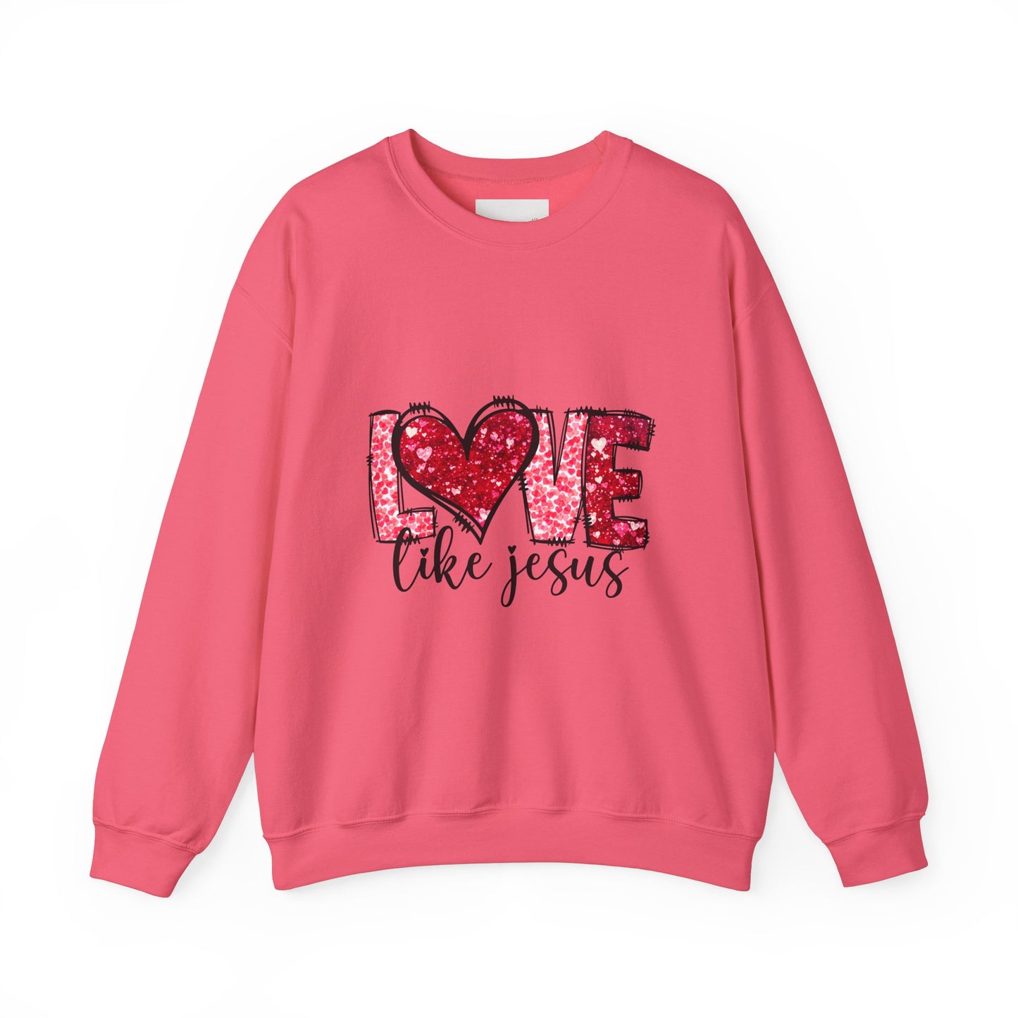 Love Like Jesus Crewneck Sweatshirt, Faithful Christians Gift, Cozy Christian Apparel, Inspirational Sweatshirt, Religious Gifts