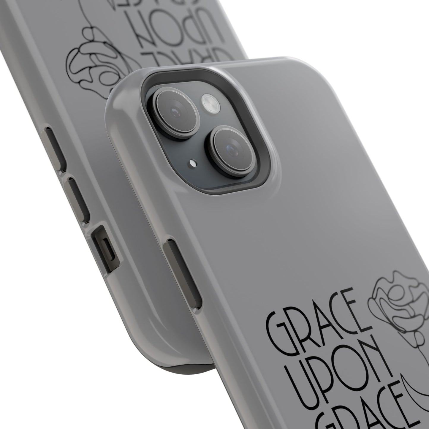 Inspirational Magnetic Phone Case - 'Grace Upon Grace' Design