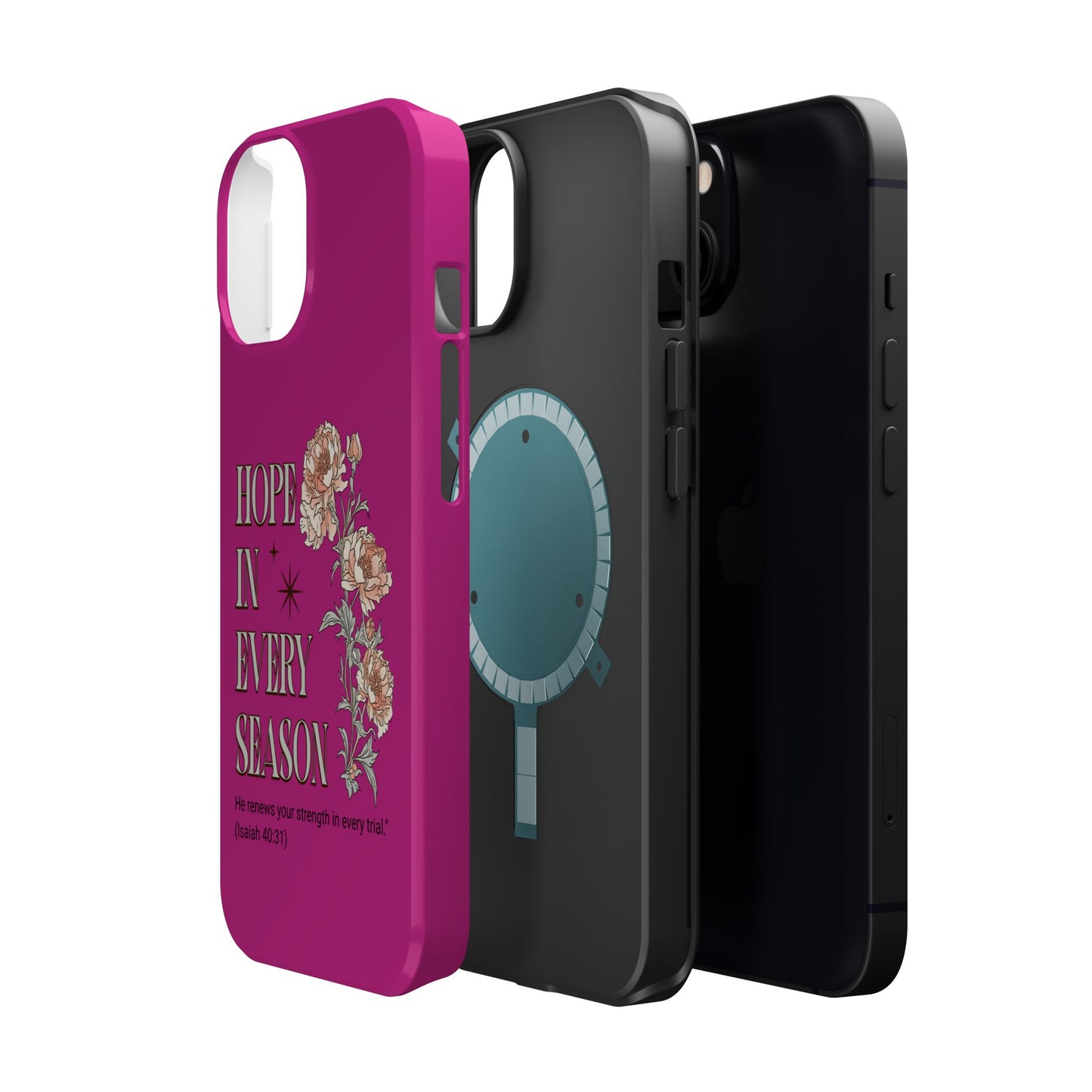 Inspirational Floral Magnetic Tough Case - "Hope in Every Season"