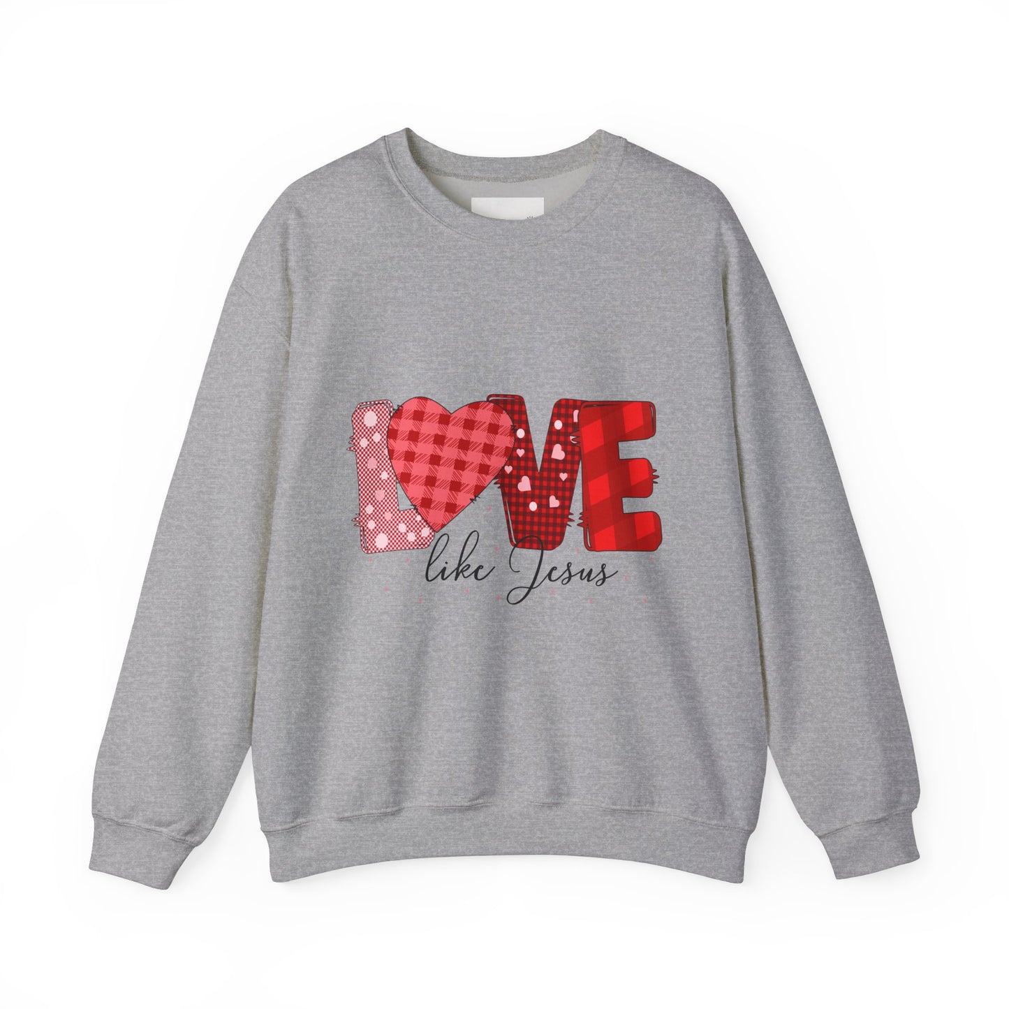 Love Like Jesus Sweatshirt | Cozy Crewneck for Faith & Love | Perfect for Easter, Valentine's Day, Christian Gifts, Casual Wear, Bible Study