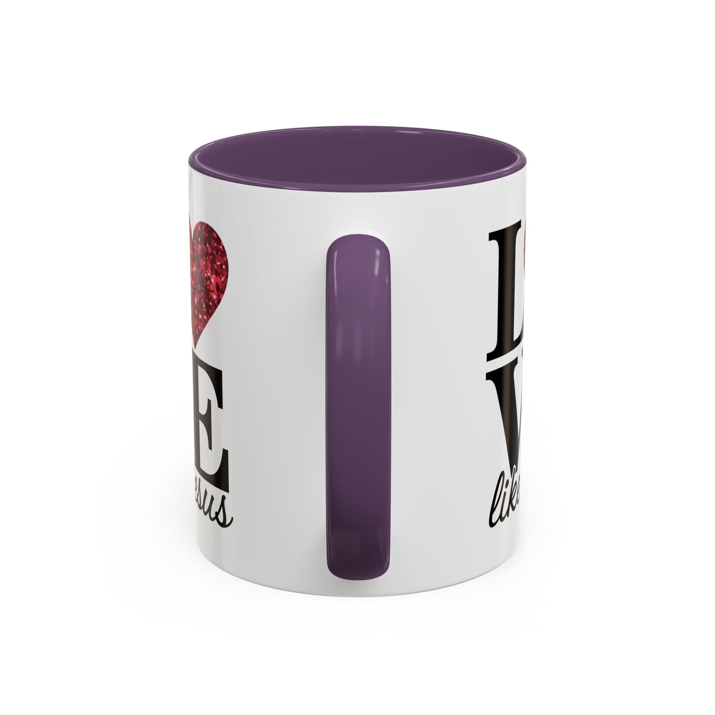 Inspirational Love Mug - Heart Design, Perfect Gift for Christians, Quotes Mug, Coffee Lover's Gift, Decorate Your Kitchen