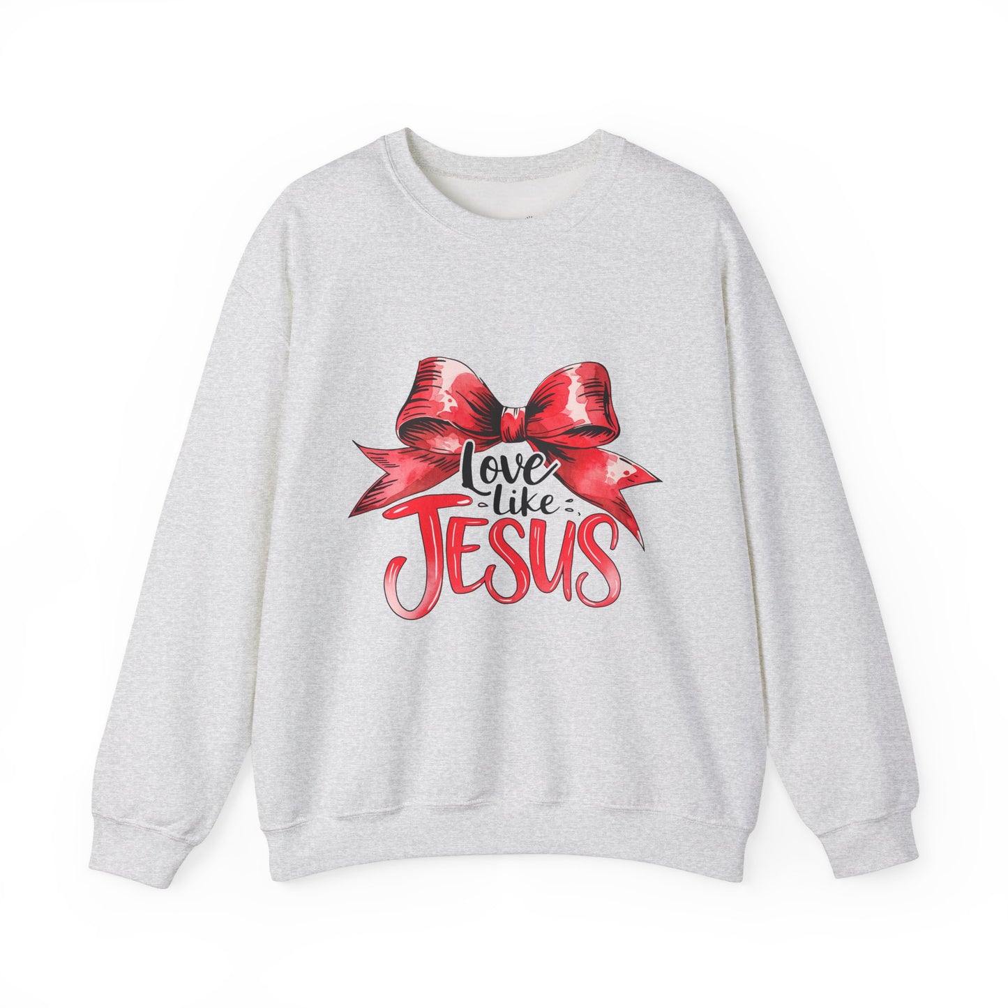 Love Like Jesus Sweatshirt | Inspirational Crewneck | Faith-Based Apparel | Christian Gift | Cozy Church Wear, Religious Motivation,
