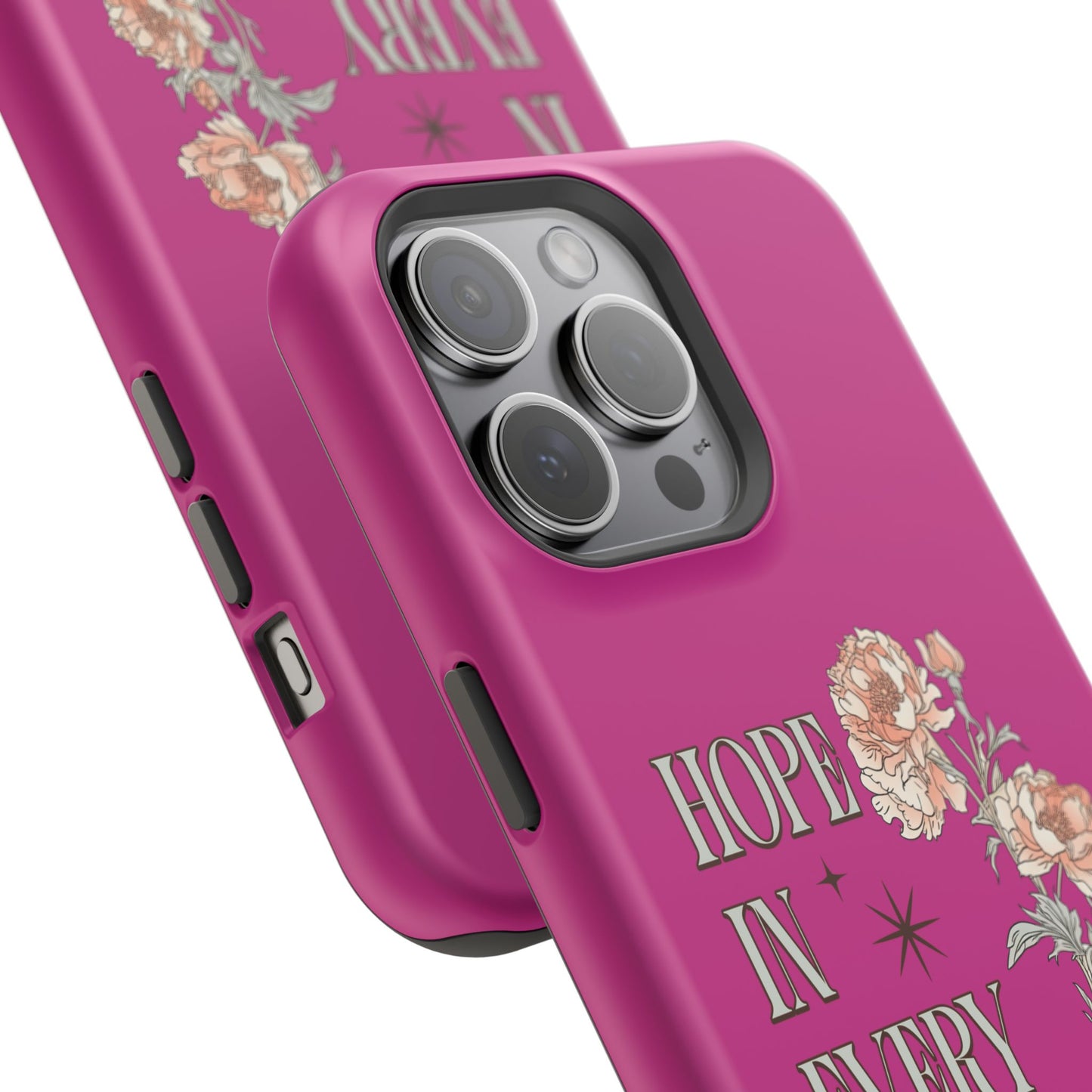 Inspirational Floral Magnetic Tough Case - "Hope in Every Season"