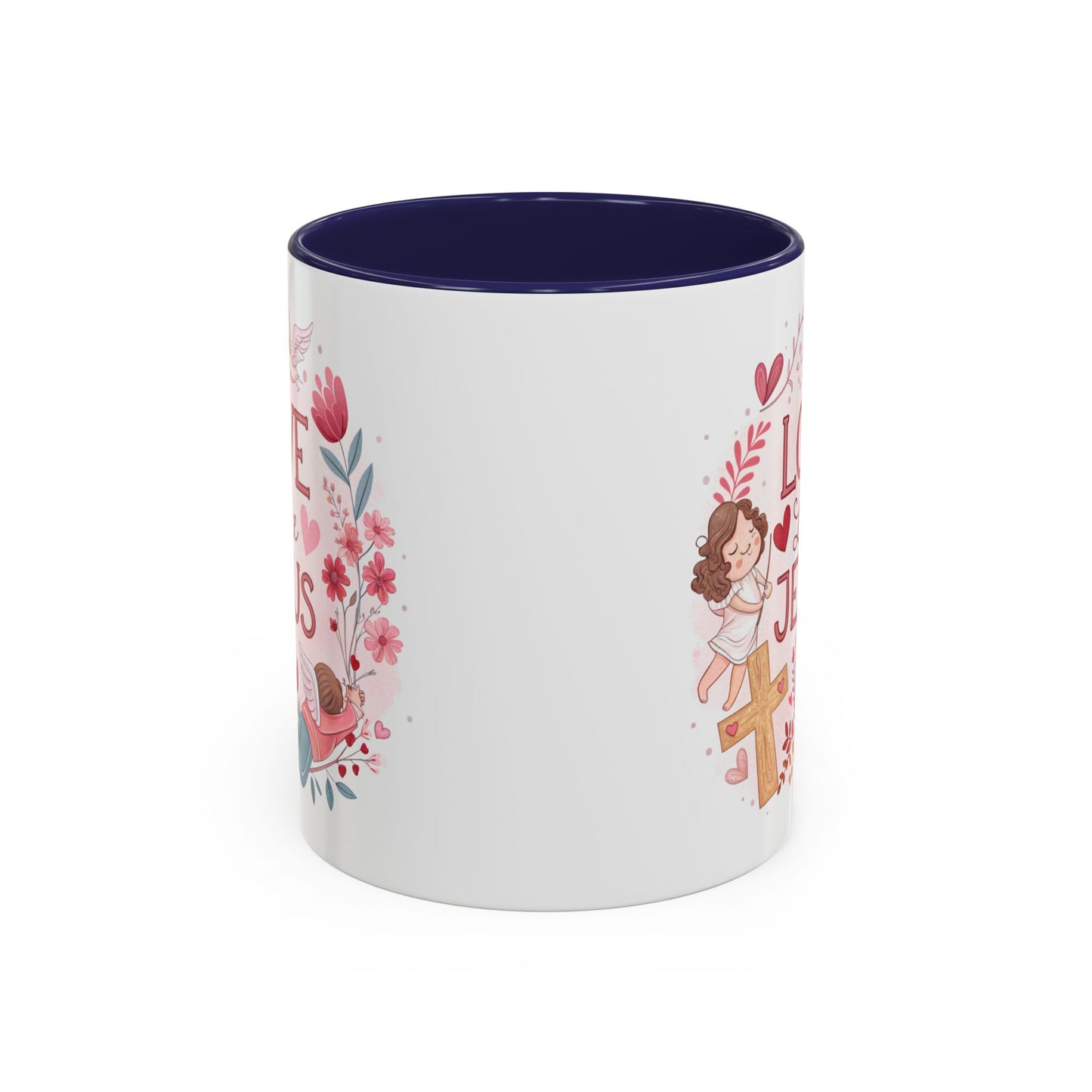 Inspirational Accent Coffee Mug - "Love Like Jesus" Design, Motivational Gift for Christians, Religious Home Decor, Unique Coffee Lover's