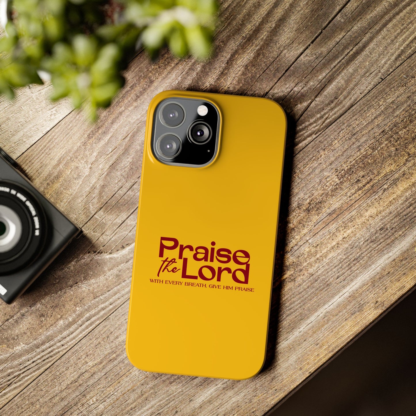 Praise the Lord Slim Phone Case - Inspirational Christian Design