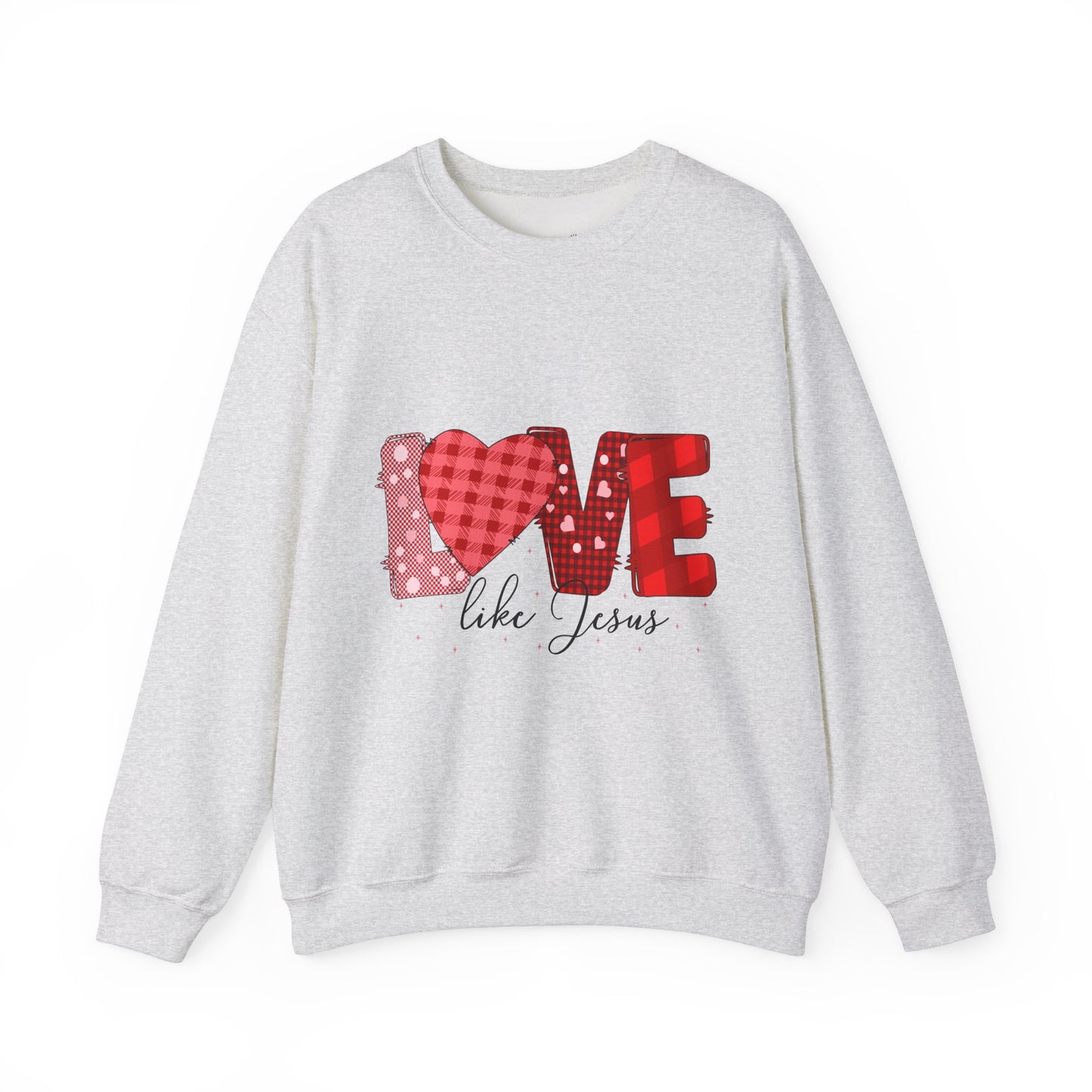 Love Like Jesus Sweatshirt | Cozy Crewneck for Faith & Love | Perfect for Easter, Valentine's Day, Christian Gifts, Casual Wear, Bible Study