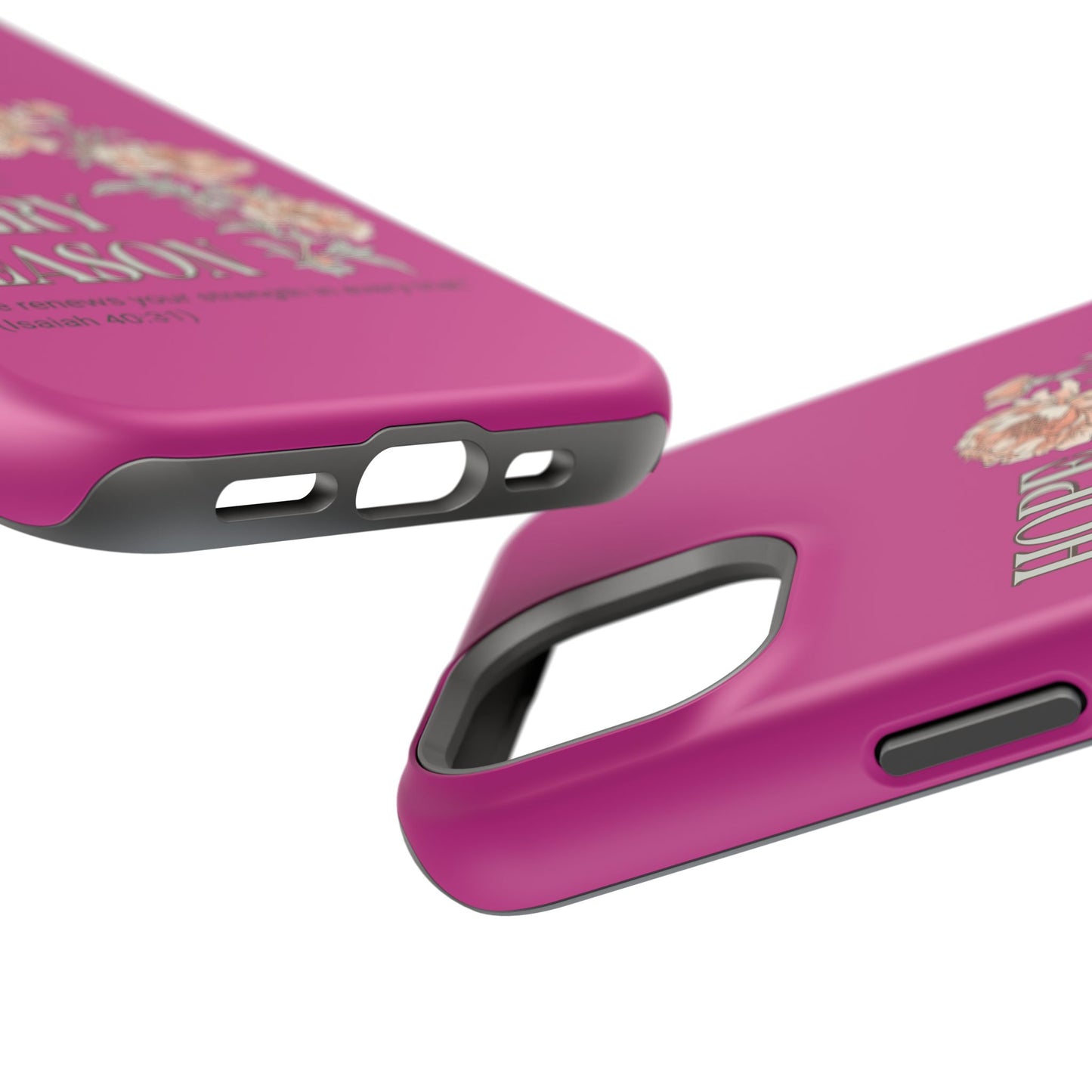 Inspirational Floral Magnetic Tough Case - "Hope in Every Season"