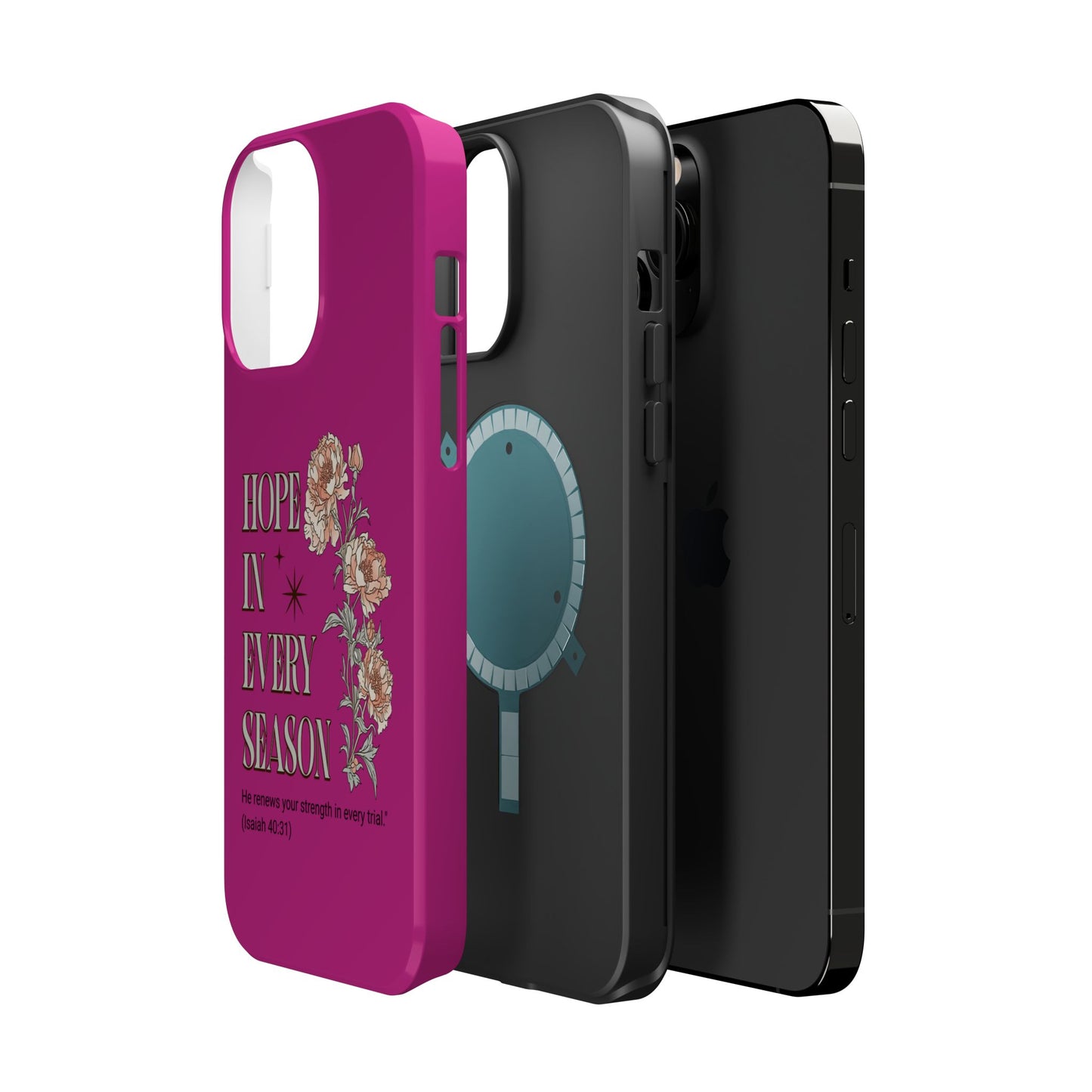 Inspirational Floral Magnetic Tough Case - "Hope in Every Season"