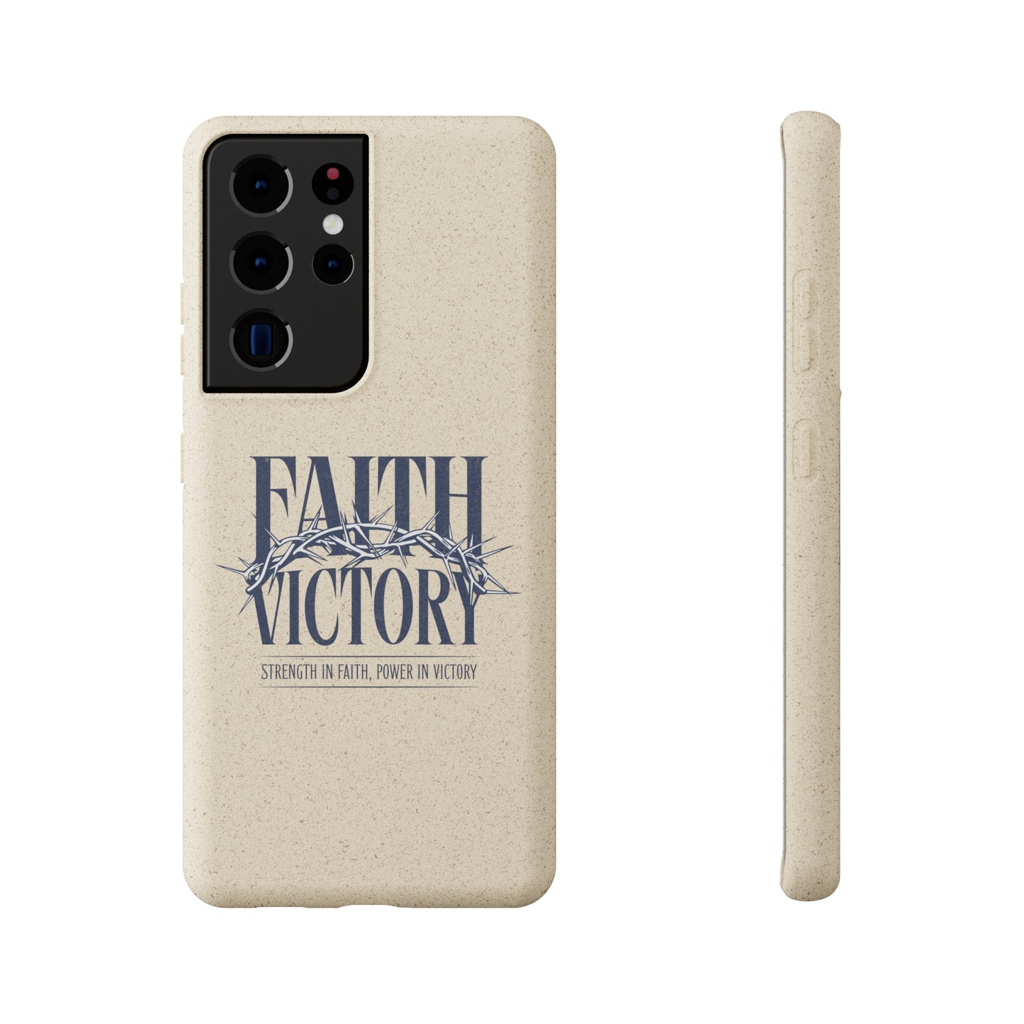 Biodegradable Phone Case - Faith & Victory Design