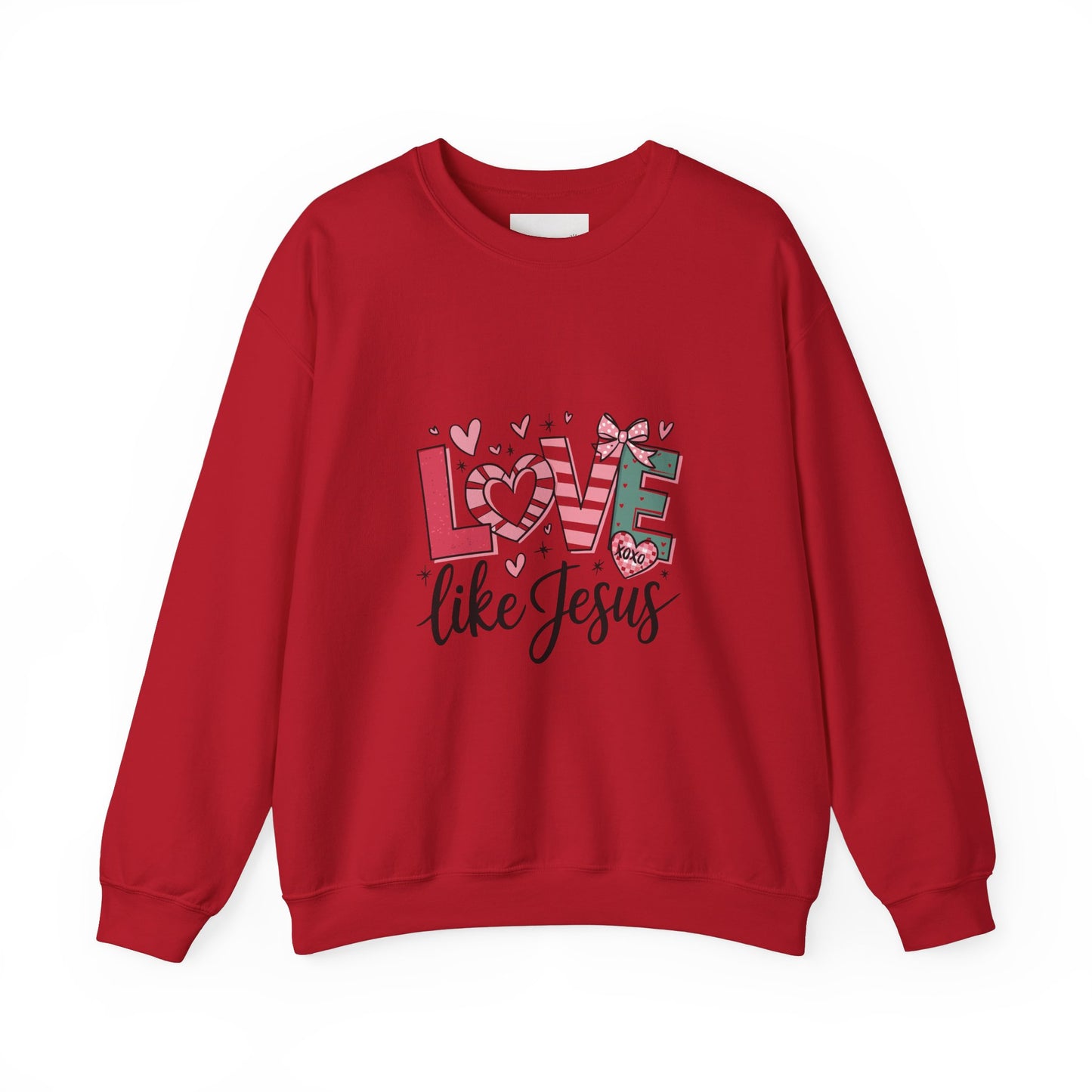 Love Like Jesus Sweatshirt, Cozy Unisex Crewneck, Christian Gift, Inspirational Apparel, Faith-Based Fashion, Spring & Winter Wear