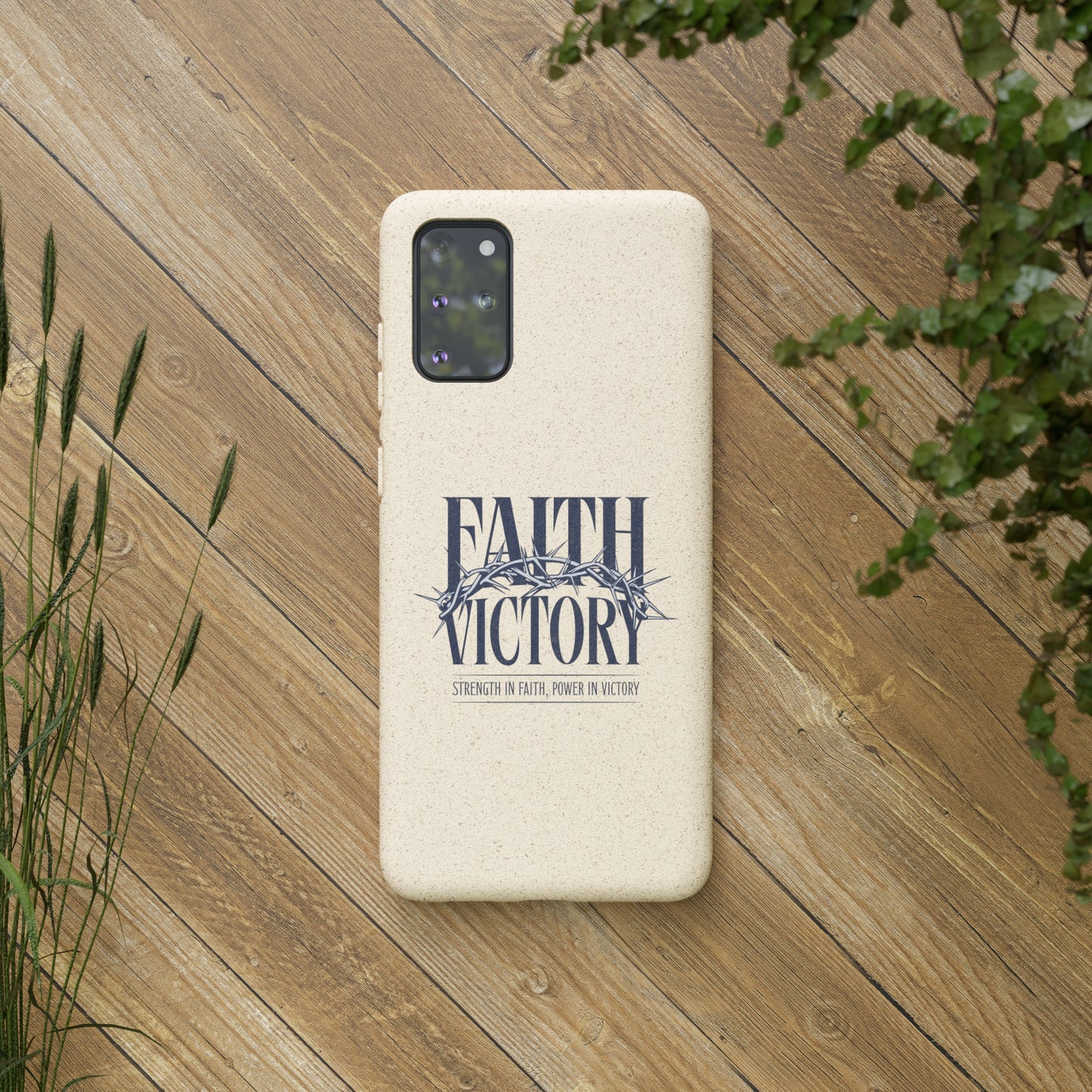Biodegradable Phone Case - Faith & Victory Design