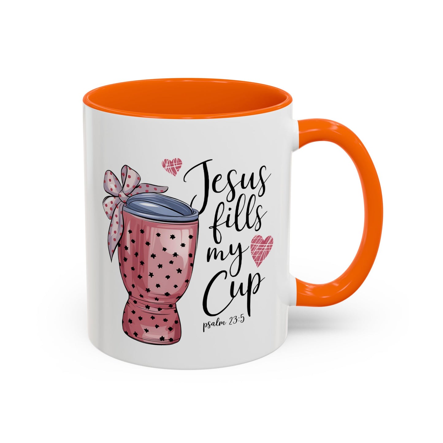 Inspirational Coffee Mug, Stylish Pink Polka Dot Design, Perfect for Christian Gifts, Motivational Drinkware, Home & Office Decor