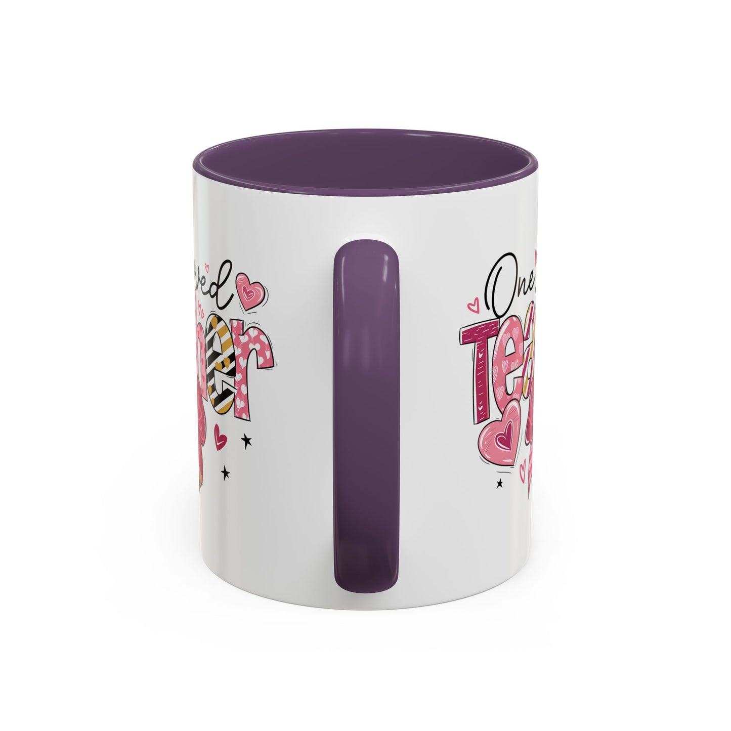 Cute Teacher Coffee Mug - One Loved Teacher Gift, Teacher Appreciation, Back to School, Inspirational Mug, Classroom Decor