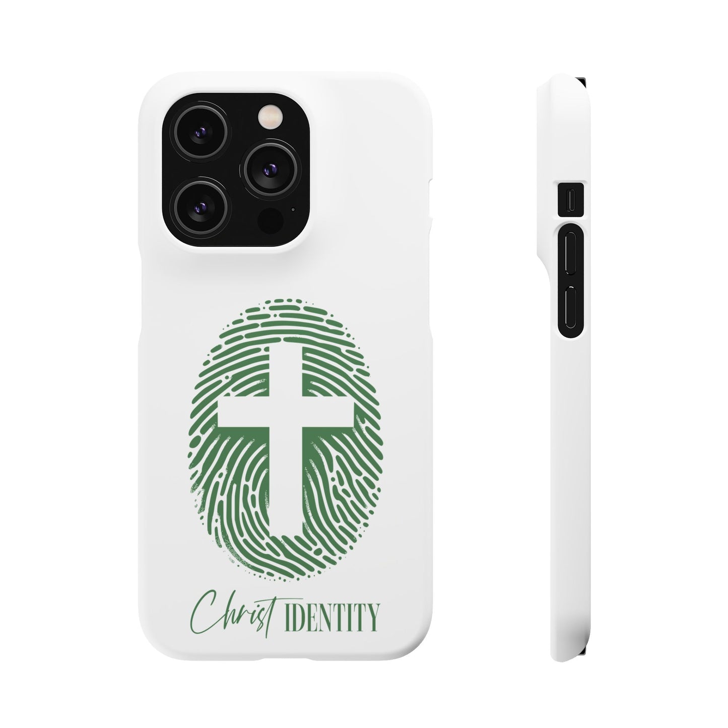 Inspirational Christ Identity Snap Case - Faith-Based Phone Cover