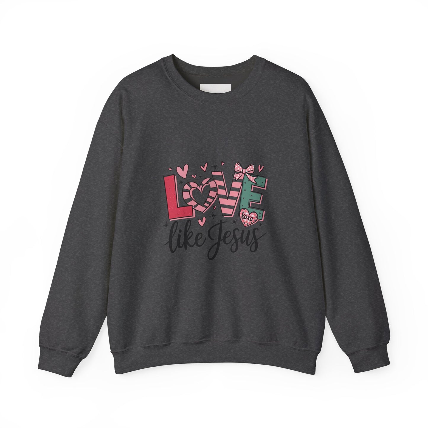 Love Like Jesus Sweatshirt, Cozy Unisex Crewneck, Christian Gift, Inspirational Apparel, Faith-Based Fashion, Spring & Winter Wear