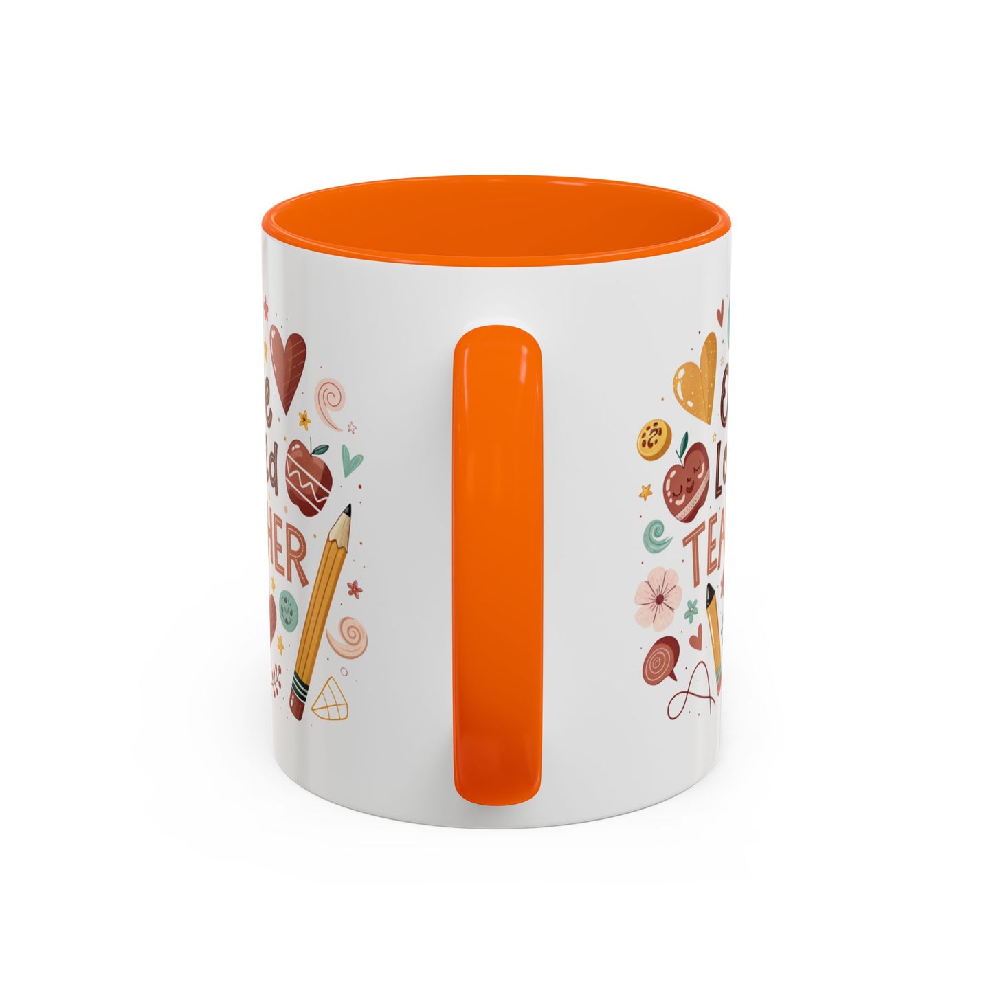 Teacher Appreciation Coffee Mug, Cute Gift for Educators, One Loved Teacher, Ideal for Birthdays and Holidays, Fun and Colorful