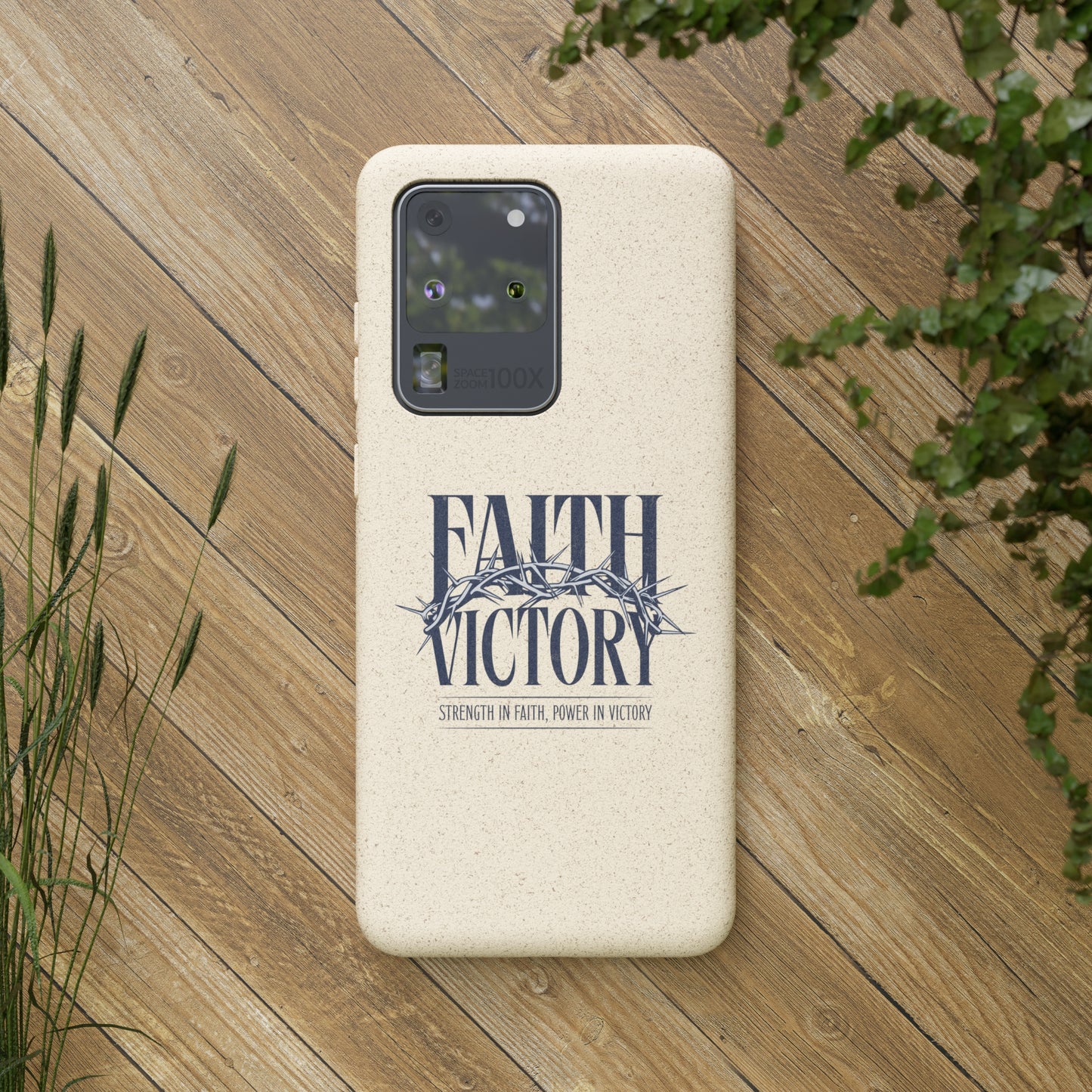 Biodegradable Phone Case - Faith & Victory Design