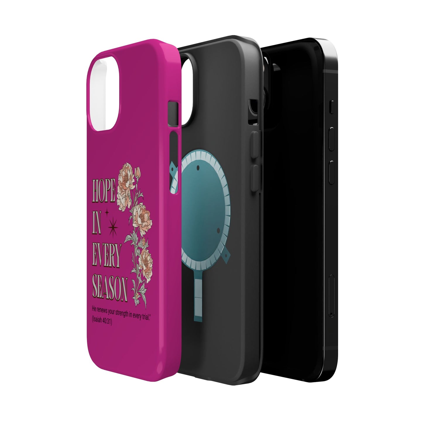 Inspirational Floral Magnetic Tough Case - "Hope in Every Season"