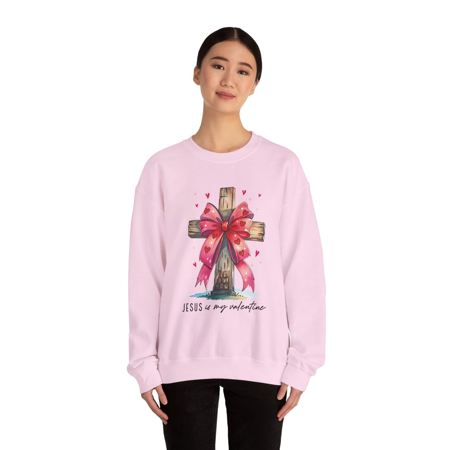 Faith-Inspired Crewneck Sweatshirt, Cozy Christian Gift, Jesus Love Apparel, Church Sweatshirt, Cute Casual Outfit