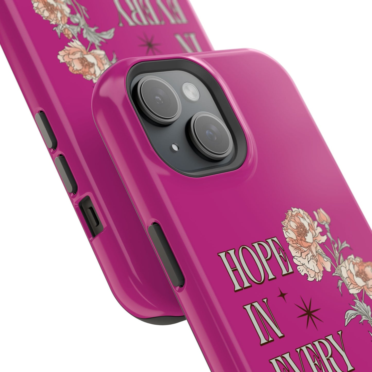 Inspirational Floral Magnetic Tough Case - "Hope in Every Season"