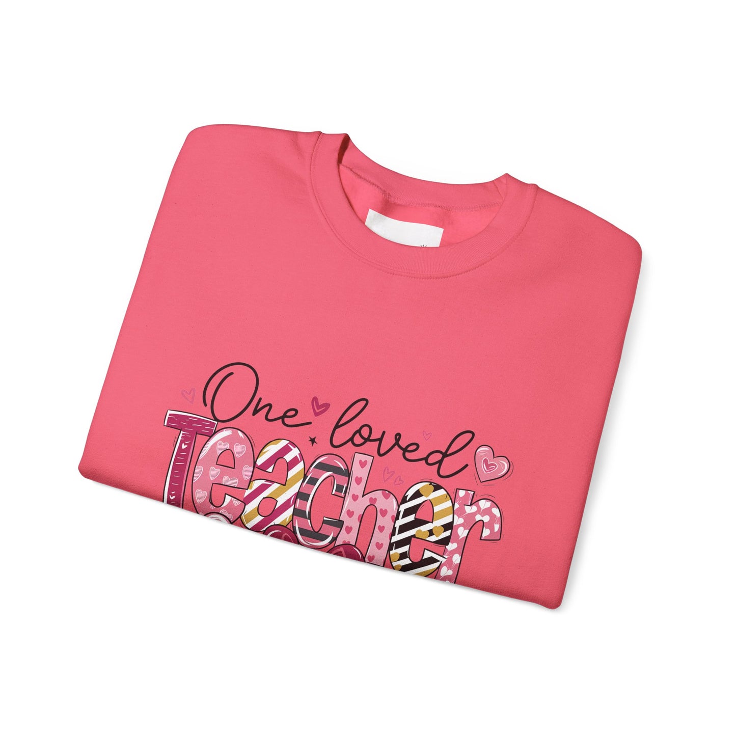 One Loved Teacher Sweatshirt, Gift for Teacher, Educational Apparel, Teacher Appreciation, Classroom Style, Unisex Crewneck