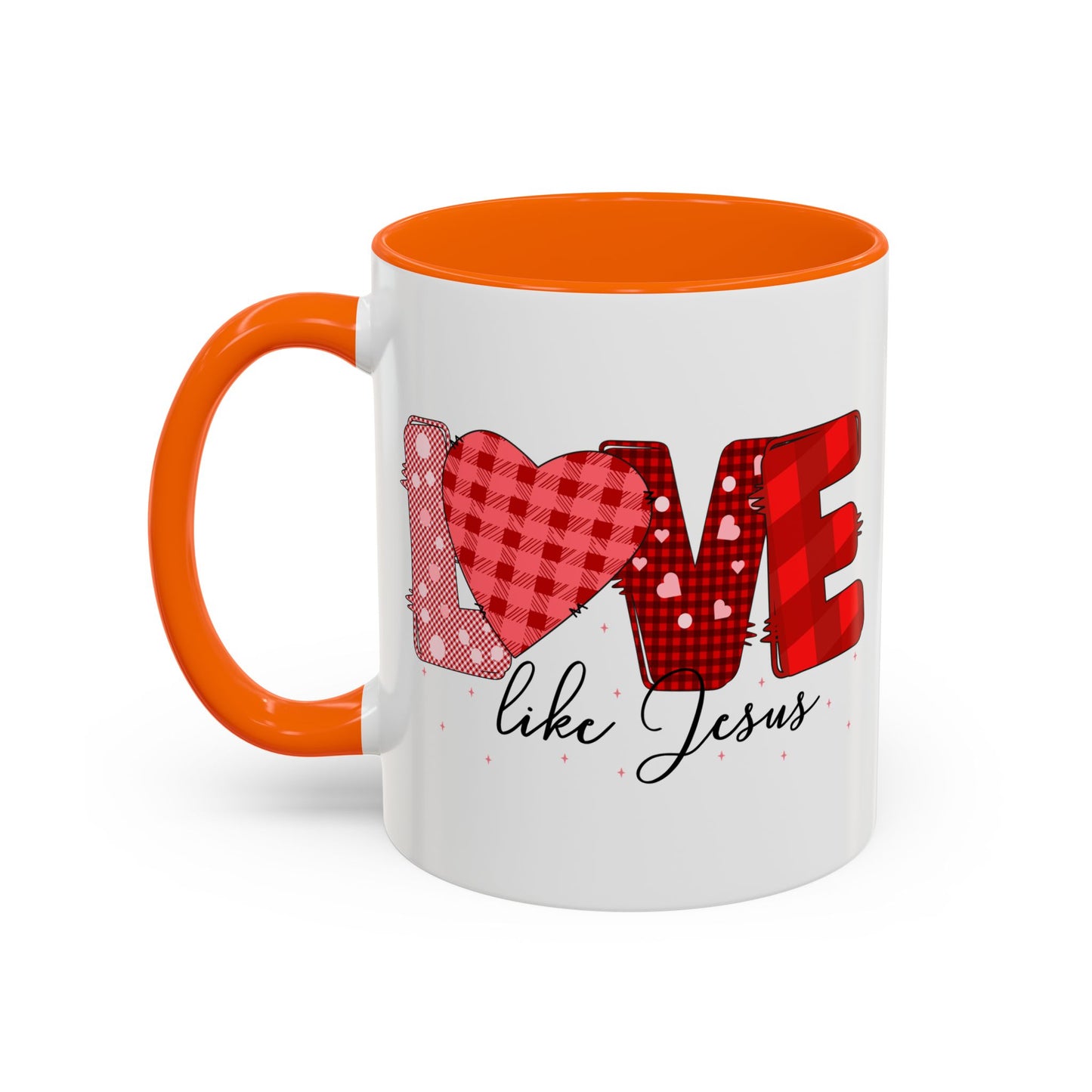 Love Like Jesus Accent Coffee Mug - Perfect Gift for Coffee Lovers, Inspirational Mug for Holidays, Home Décor, Christian Gifts, Home