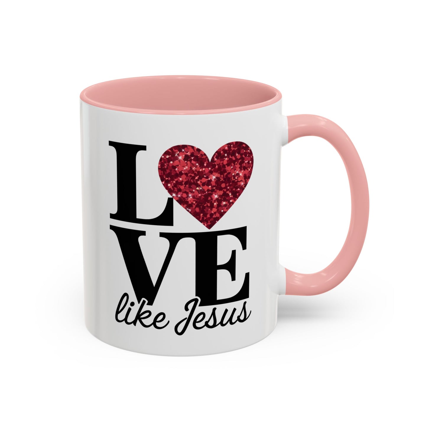 Inspirational Love Mug - Heart Design, Perfect Gift for Christians, Quotes Mug, Coffee Lover's Gift, Decorate Your Kitchen