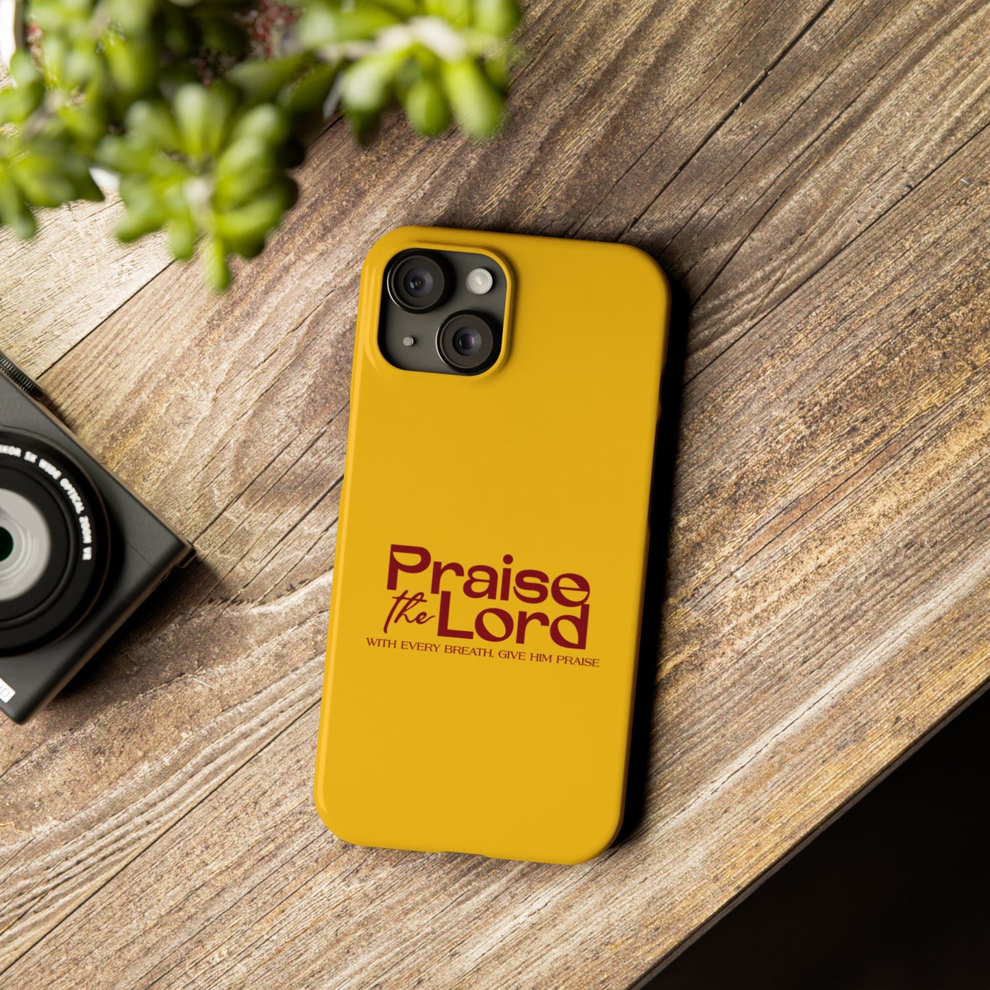Praise the Lord Slim Phone Case - Inspirational Christian Design