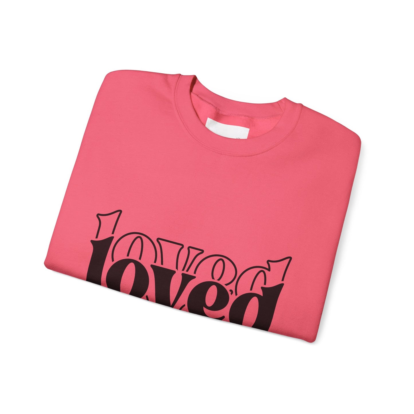 Loved Crewneck Sweatshirt | Cozy Christian Apparel, Perfect for Faith Events, Gift for Her, Church Outfits, Inspirational Fashion