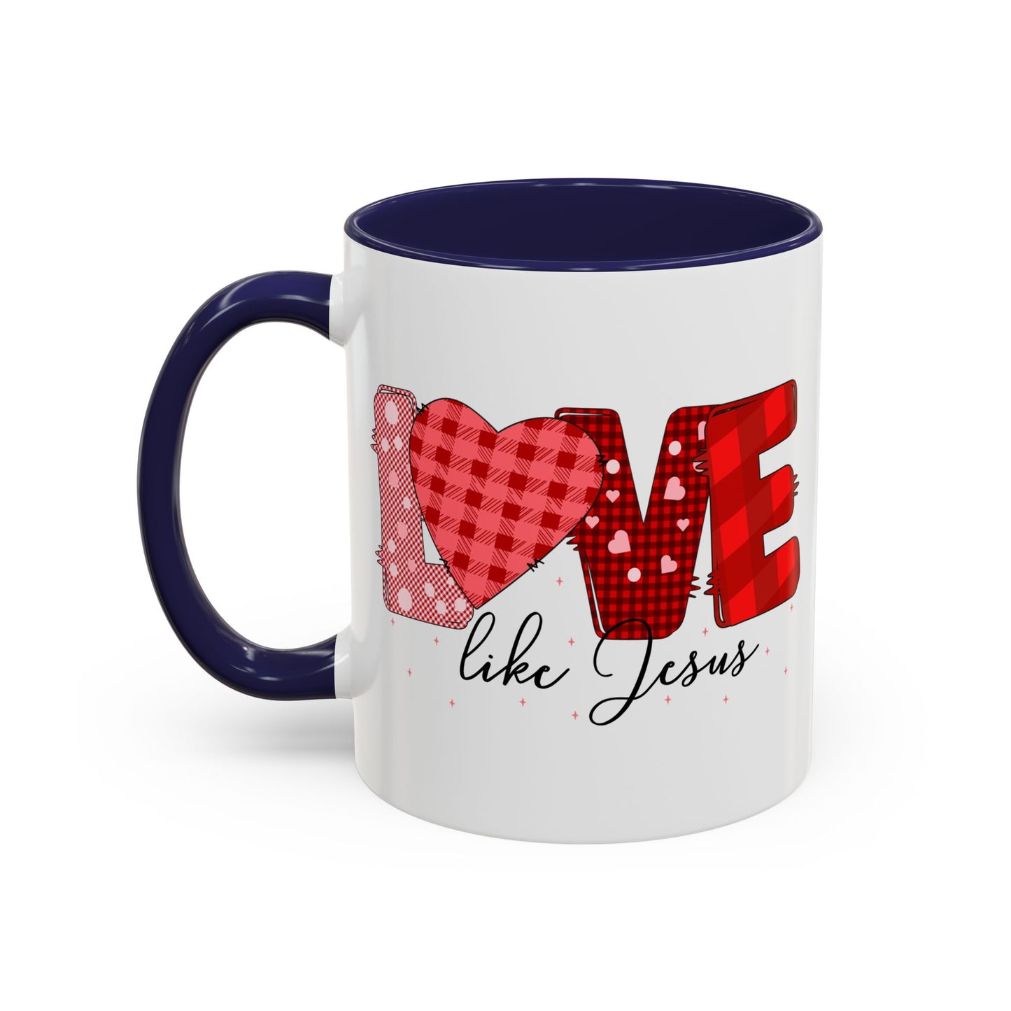 Love Like Jesus Accent Coffee Mug - Perfect Gift for Coffee Lovers, Inspirational Mug for Holidays, Home Décor, Christian Gifts, Home