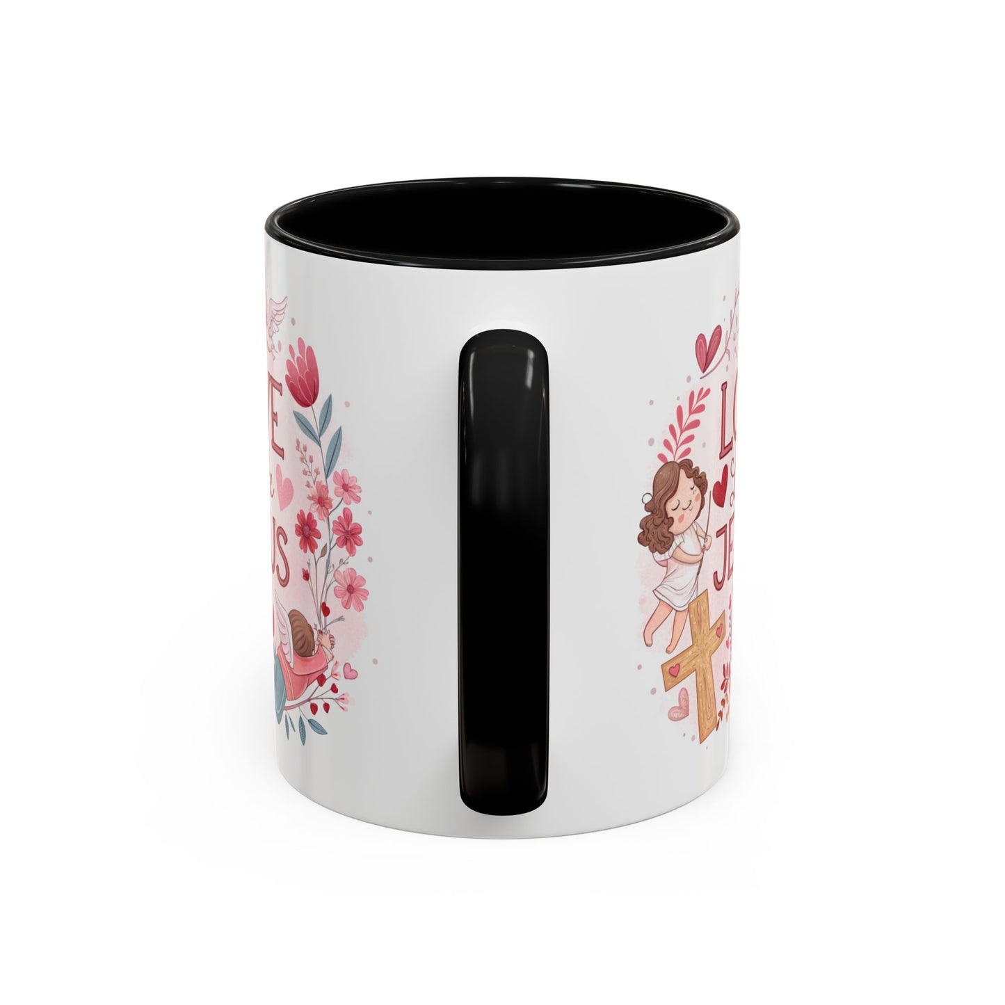 Inspirational Accent Coffee Mug - "Love Like Jesus" Design, Motivational Gift for Christians, Religious Home Decor, Unique Coffee Lover's