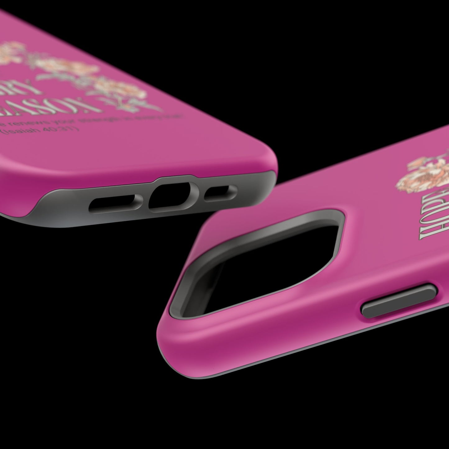 Inspirational Floral Magnetic Tough Case - "Hope in Every Season"