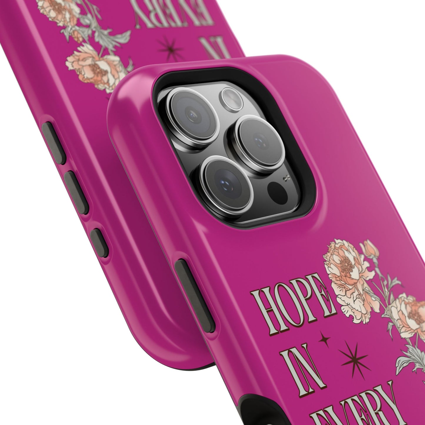 Inspirational Floral Magnetic Tough Case - "Hope in Every Season"