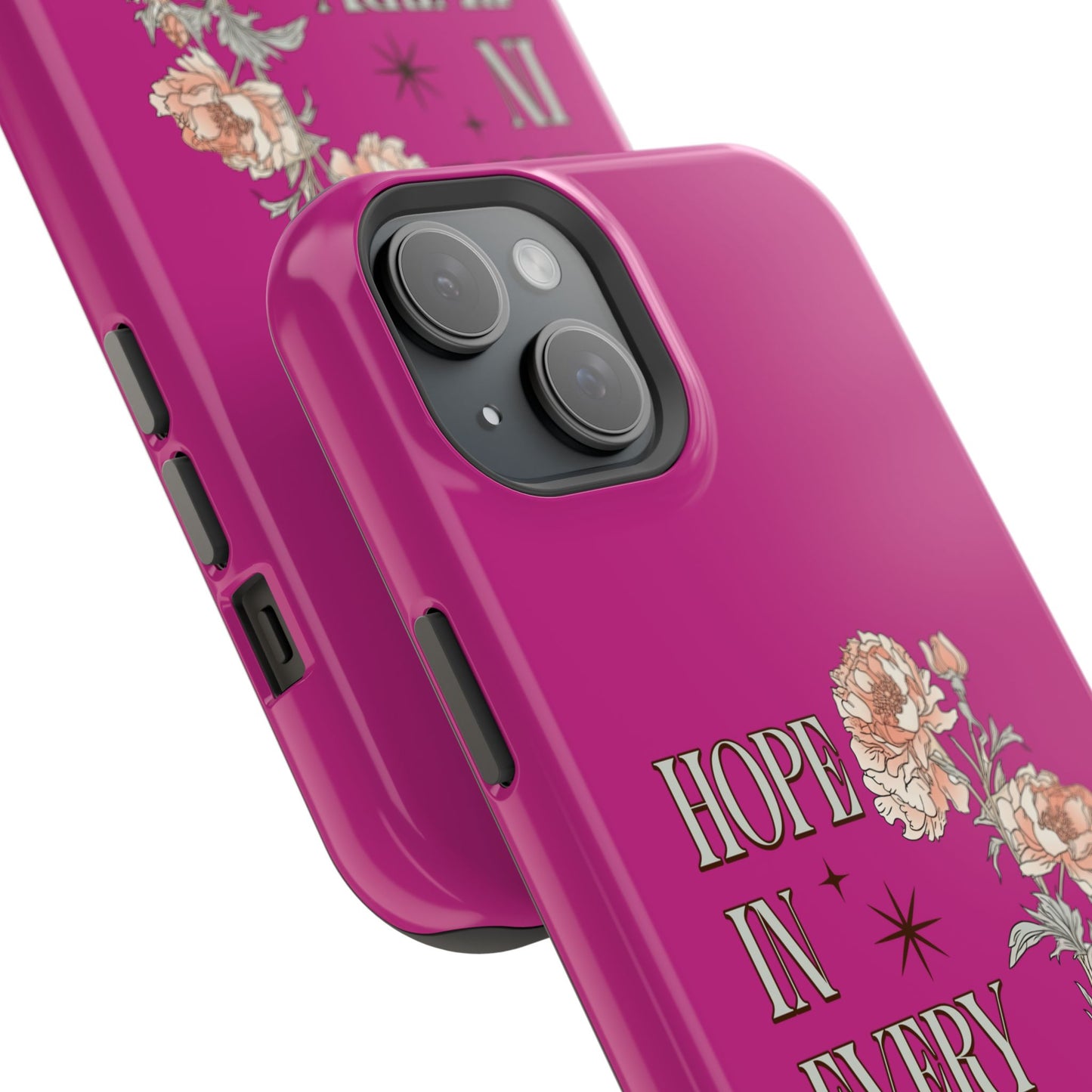Inspirational Floral Magnetic Tough Case - "Hope in Every Season"